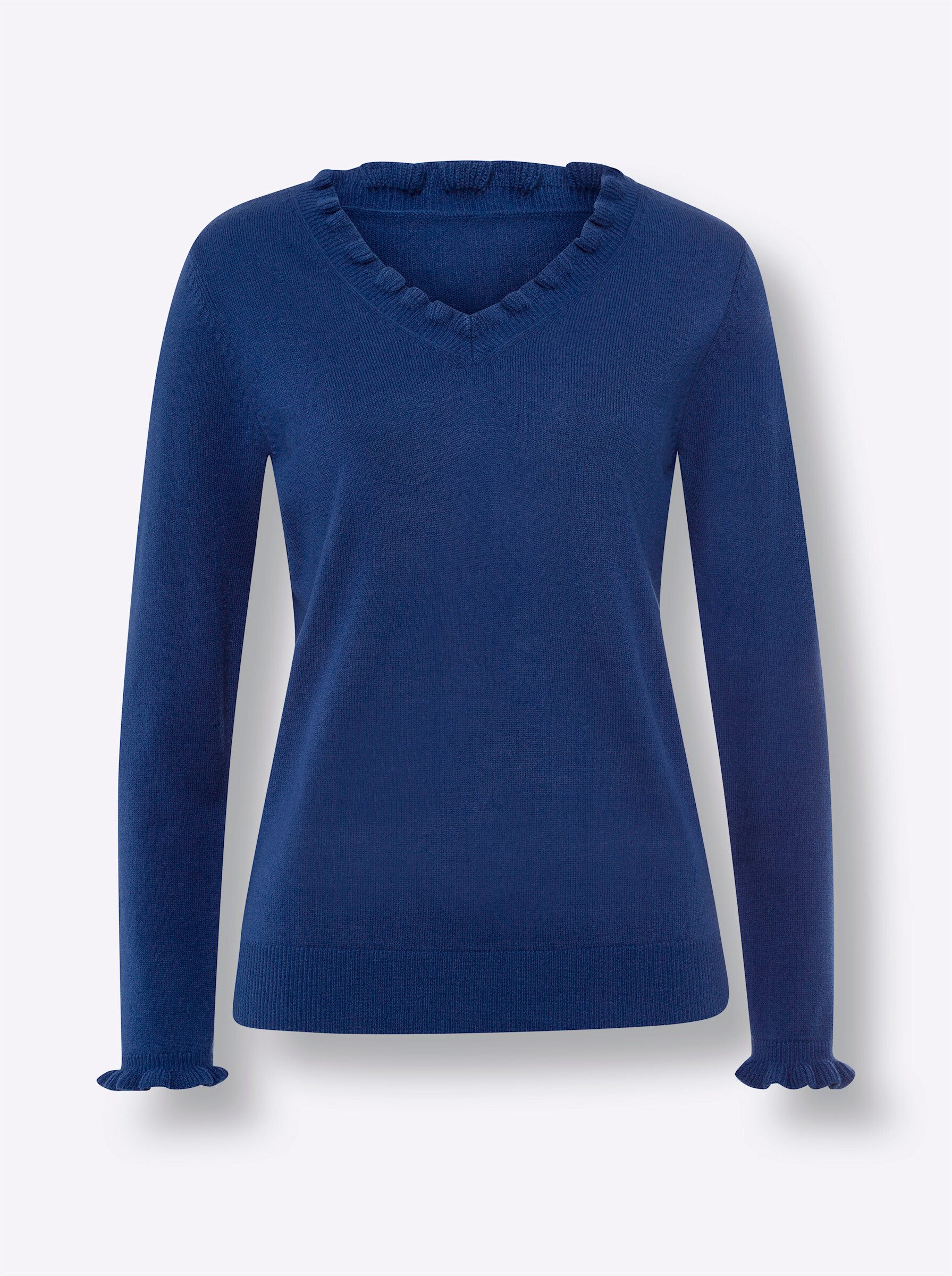 Sieh an! Strickpullover Langarm-Pullover .