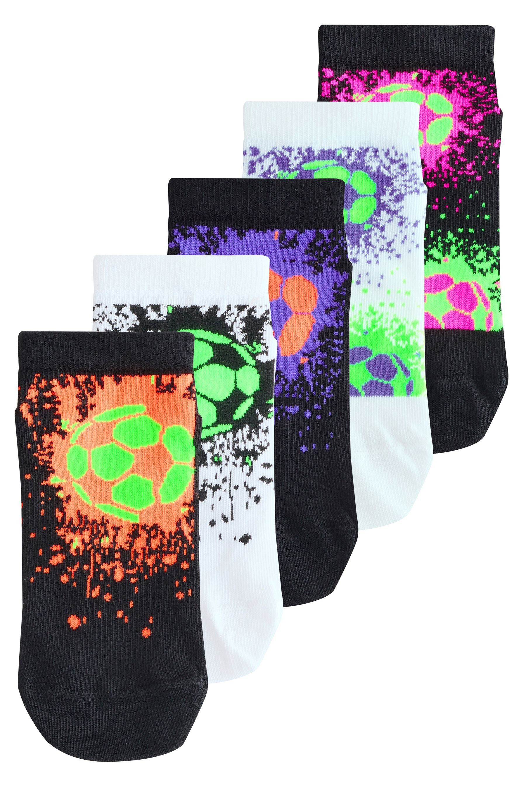 Basicsocken Sneaker-Socken mit hohem Baumwollanteil, 5er-Pack