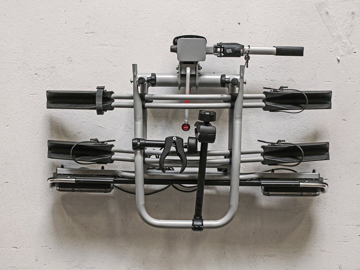 EUFAB Fahrradwandhalterung 16418, Platzsparende Aufbewahrung von Fahrrad-  und Heckträgern