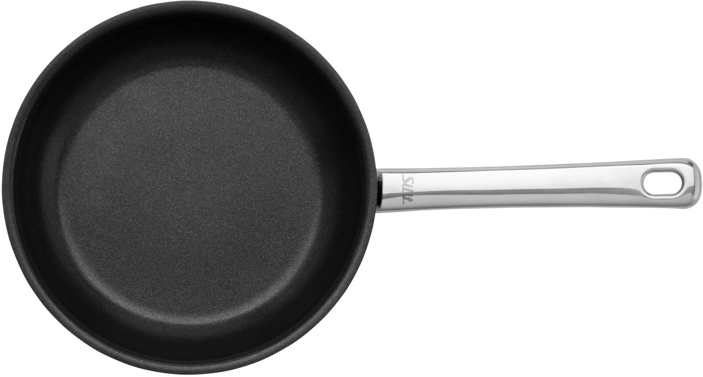 Silit Bratpfanne Calabria Induktion, Cromargan® Edelstahl Rostfrei 18/10 (1-tlg), Silitan Antihaftversiegelung, polierter Edelstahl, induktionsgeeignet