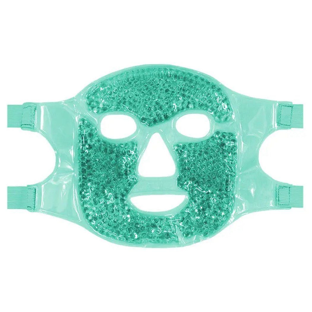 TUABUR Gesichtsmassagegerät Beauty-Eisbeutelmaske, Gel-Heiß- und Kaltkompressen-Schönheitsmaske Grün
