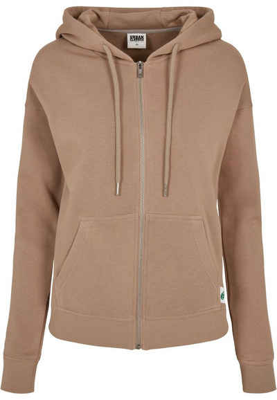 URBAN CLASSICS Sweatjacke Damen Ladies Organic Terry Zip Hoody (1-tlg)