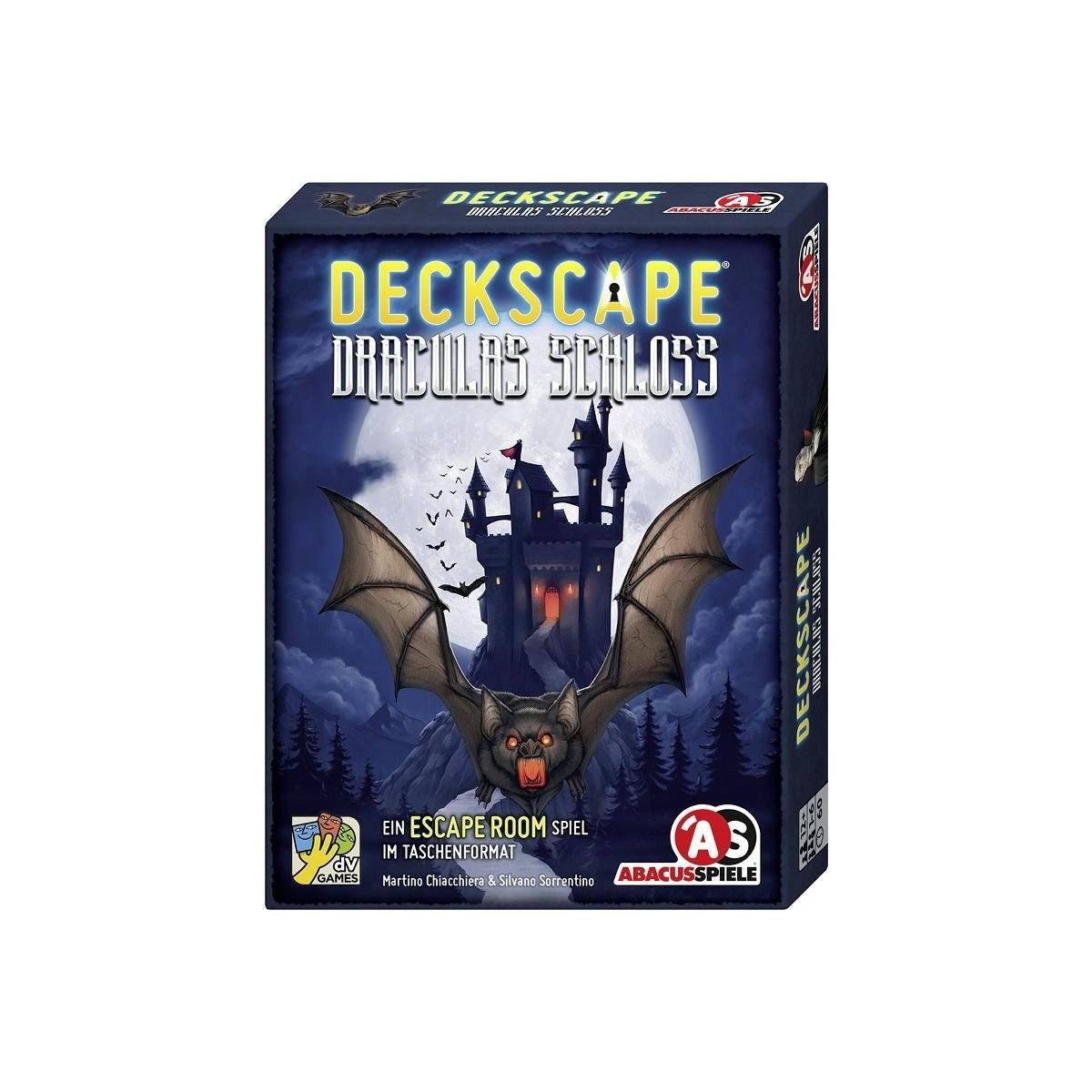 ABACUSSPIELE Spiel, Familienspiel ACUD0065 - Deckscape - Draculas Schloss, Kartenspiel,..., Rätselspiel