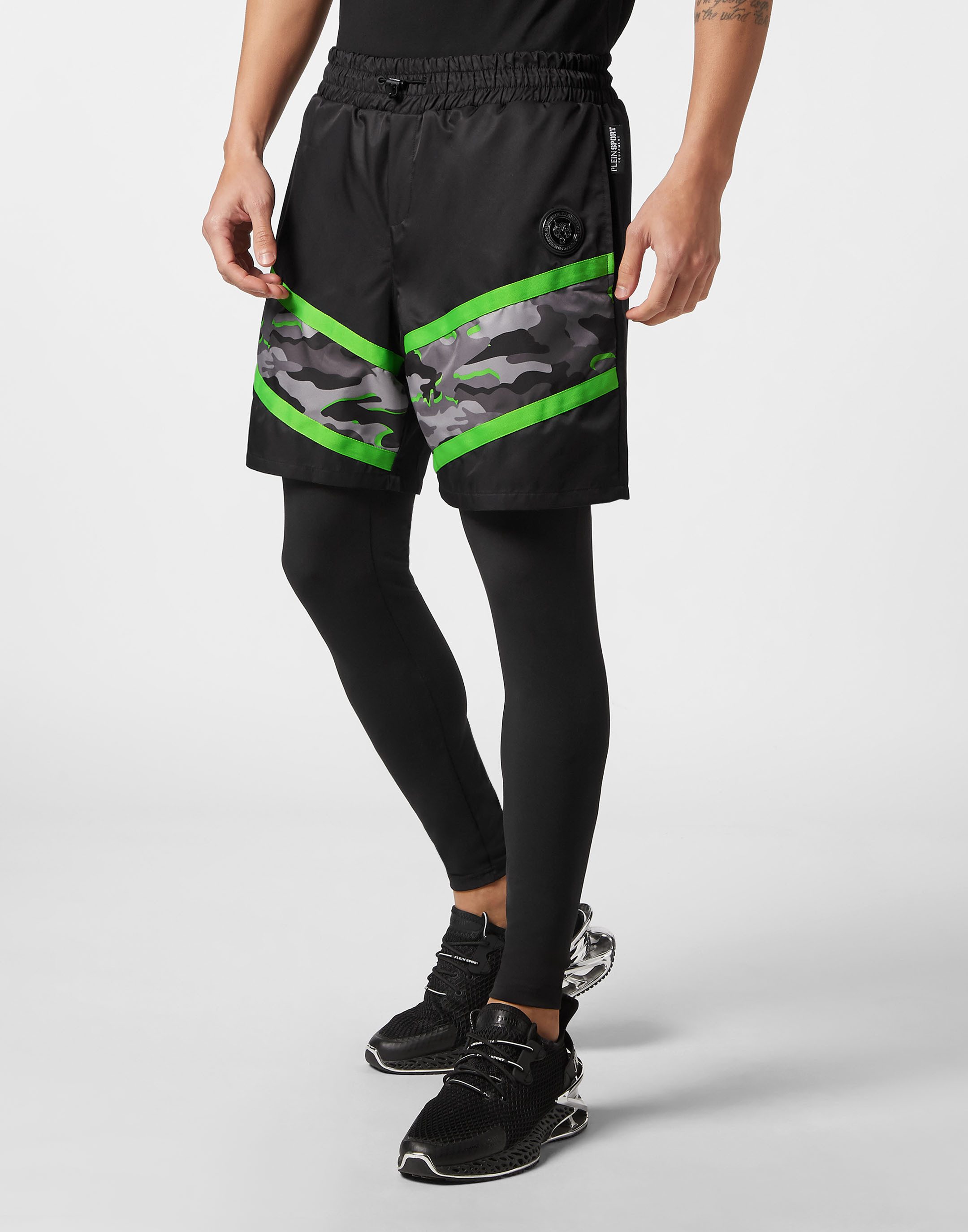 PLEIN SPORT Sporthose Camouflage