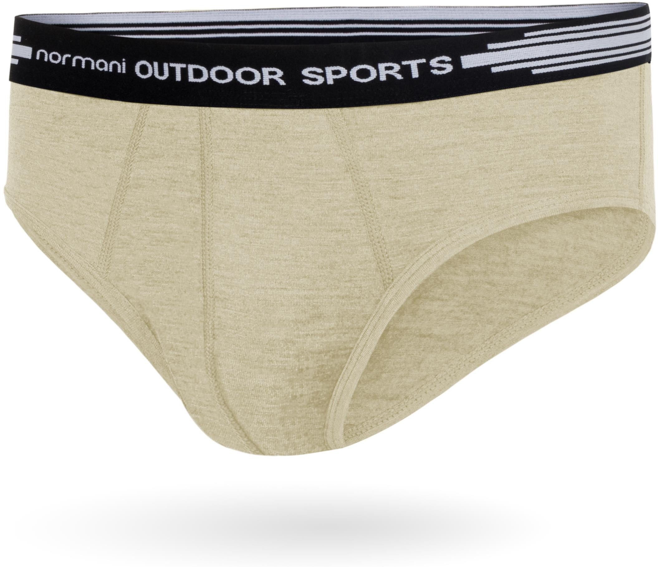 normani Slip 2er Pack Herren Merino Slip Unterhose Retroshorts atmungsaktive Boxershorts