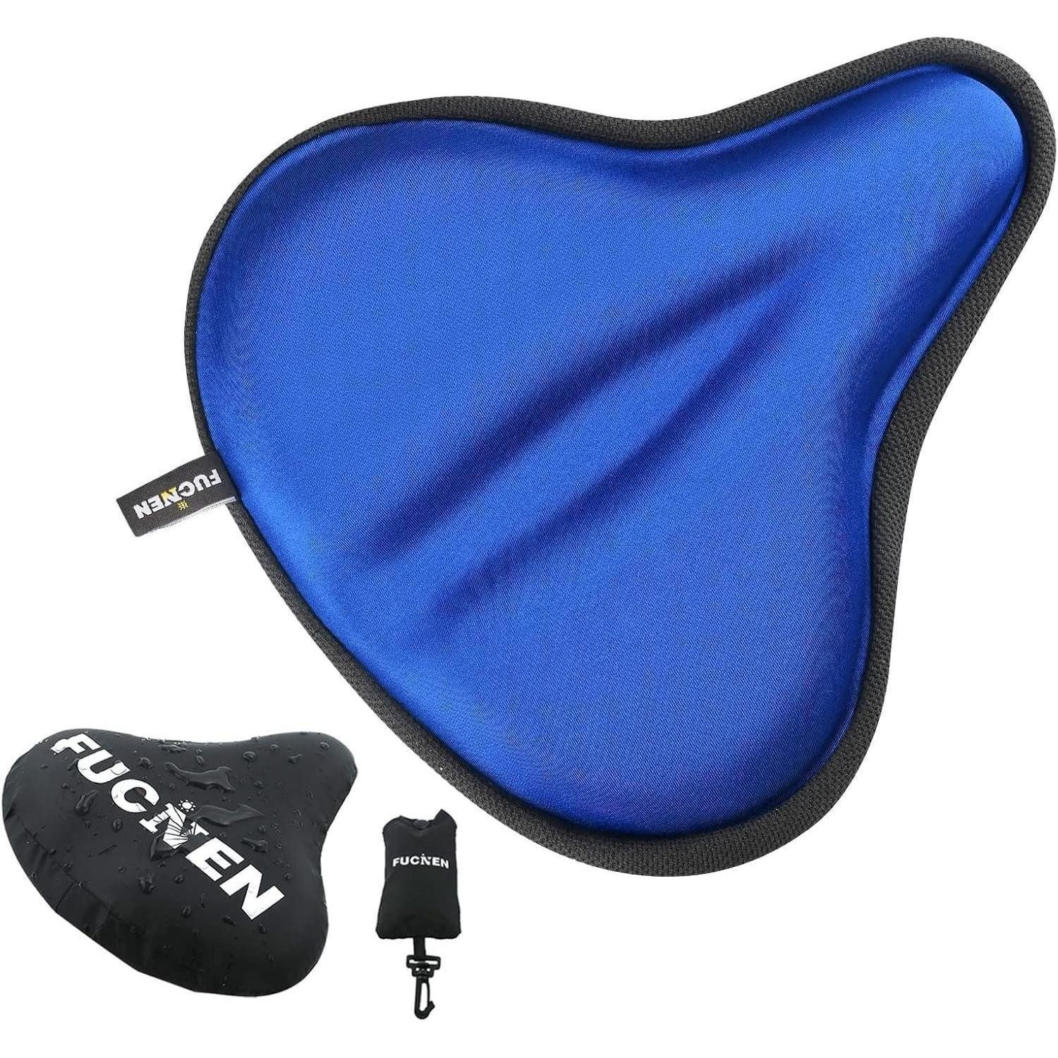 LuxusKollektion Sattelbezug Sattelbezug Fahrrad Gel Heimtrainer Sitzpolster Damen Blau Dunkelblau