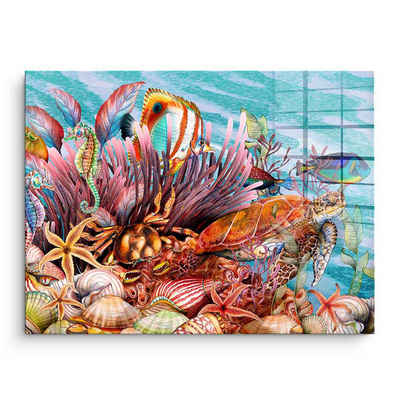 DOTCOMCANVAS® Acrylglasbild Tropical Sea - Acrylglas, Acrylglasbild Tropical Sea Koralle Fische tropische See Wandbild