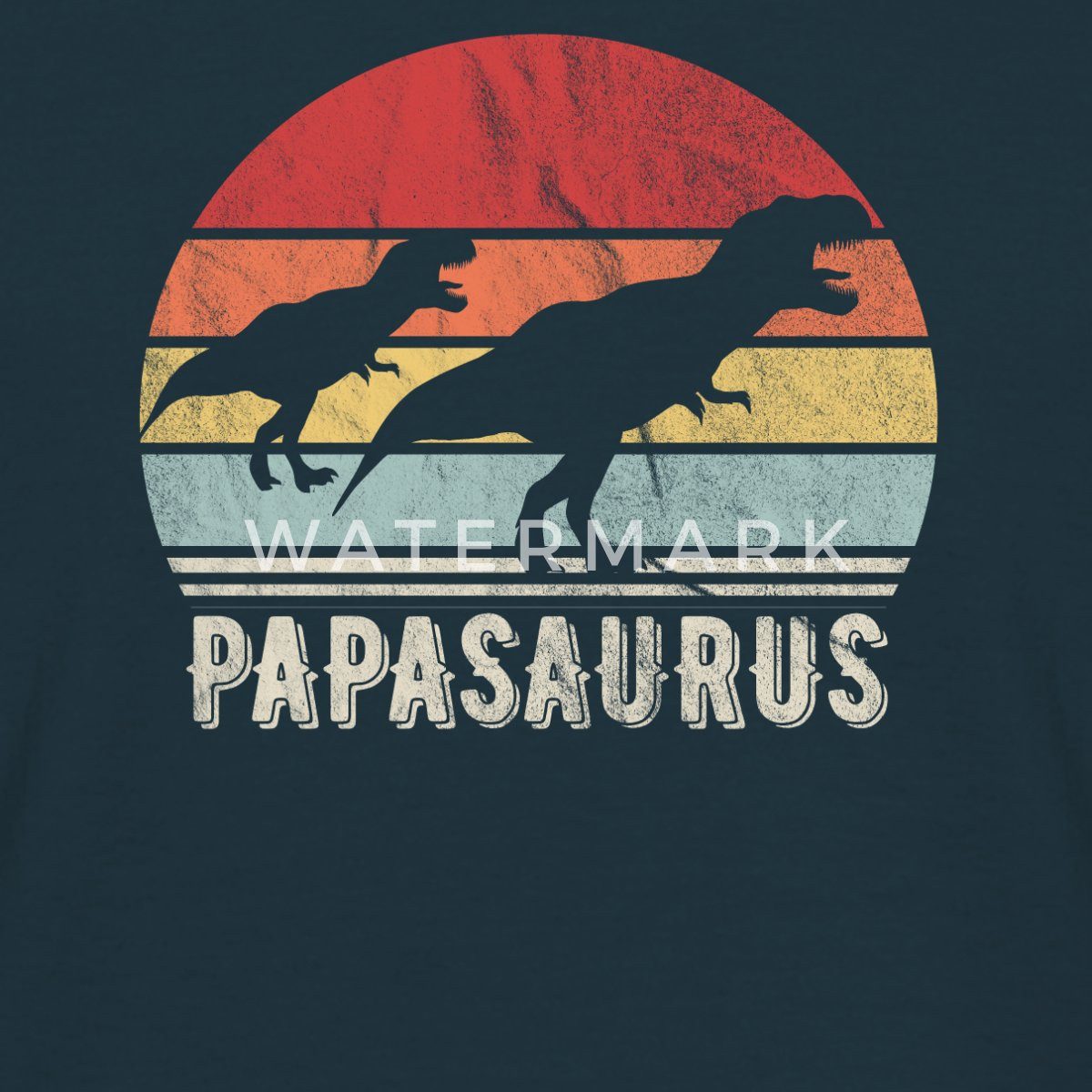 Spreadshirt T-Shirt Papasaurus T-Rex Papa Geschenk Vatertag Vatertagsgeschenk Männer T-Shi (1-tlg)