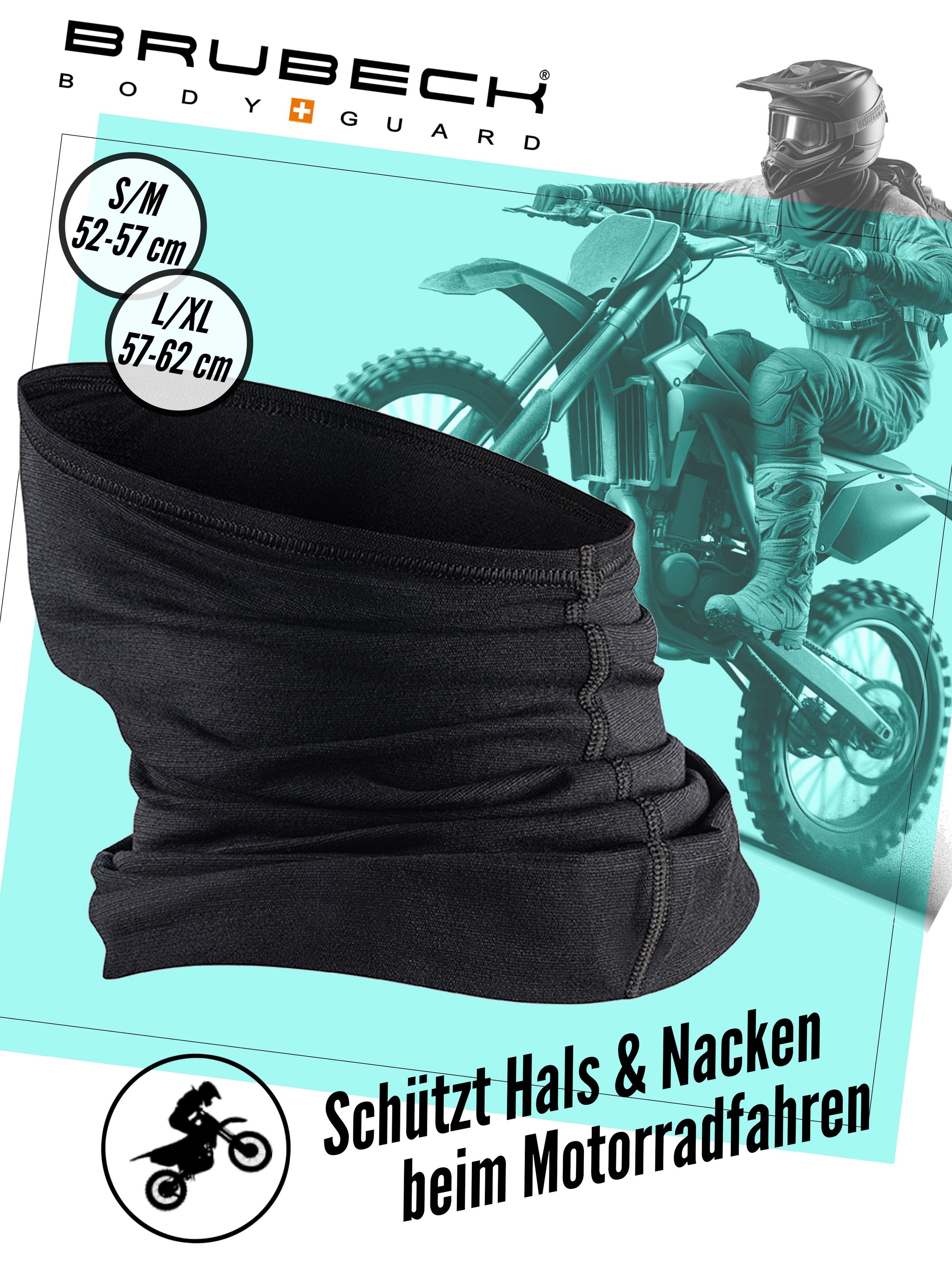 BRUBECK Sturmhaube M-PRO Merino Halbe Maske – leichter Outdoor-Gesichtsschutz Schwarz atmungsaktiv, schnelltrocknend, windabweisend