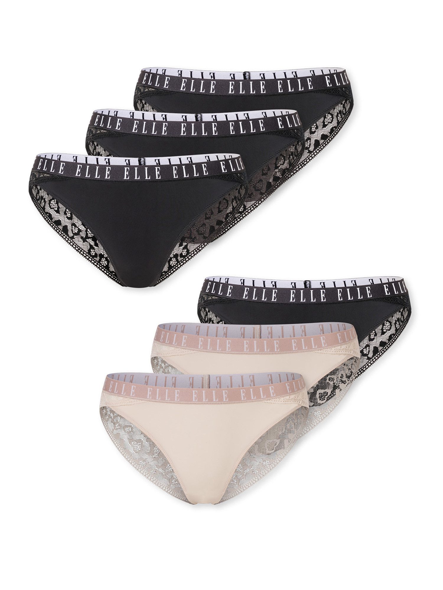 Elle Brasilslip ELLE LACE (6-St) rio-slip tanga knapp