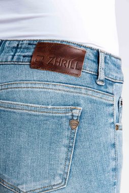 Zhrill Caprijeans im Used-Look