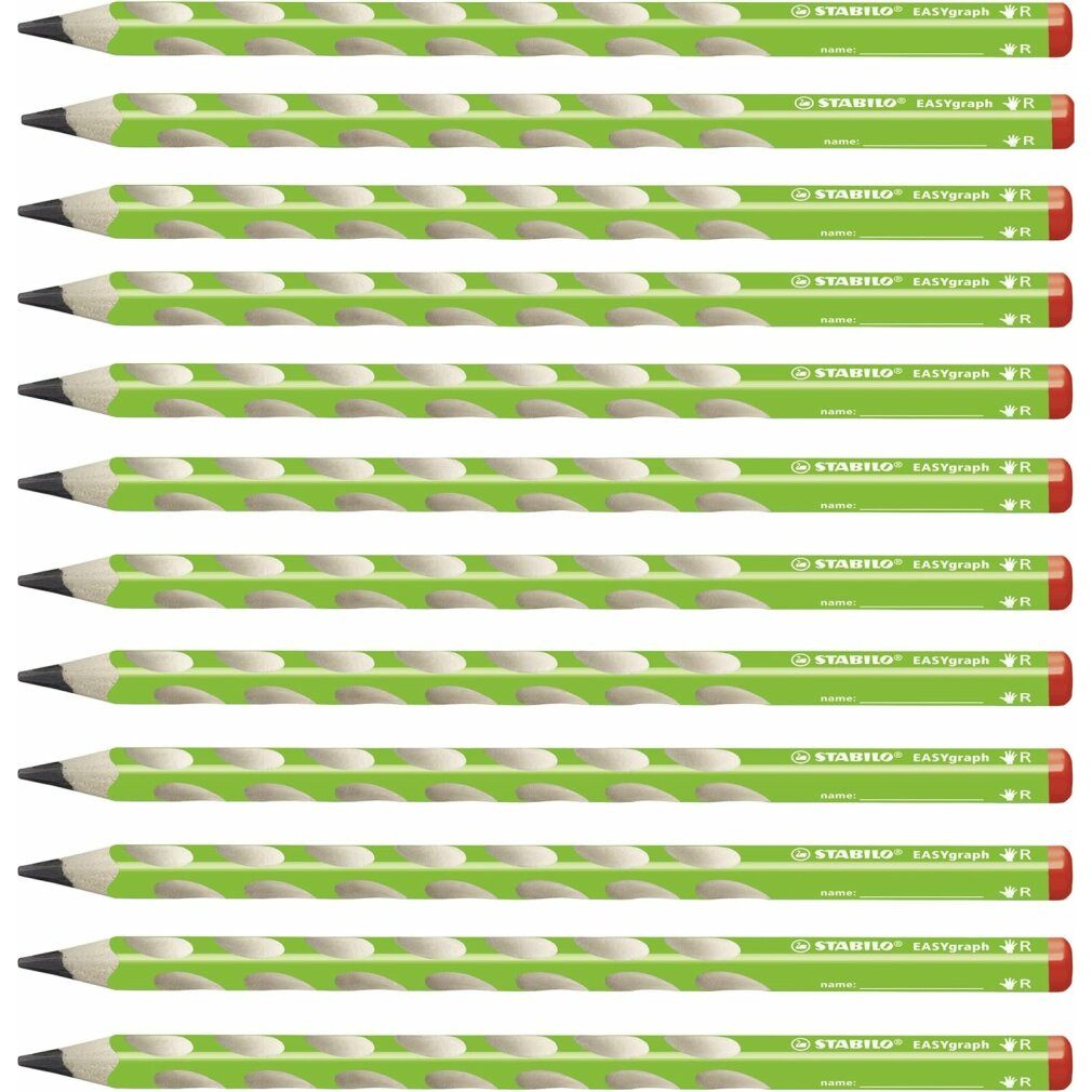 STABILO Bleistift Bleistift Easygraph Holz grün (12 Stück)