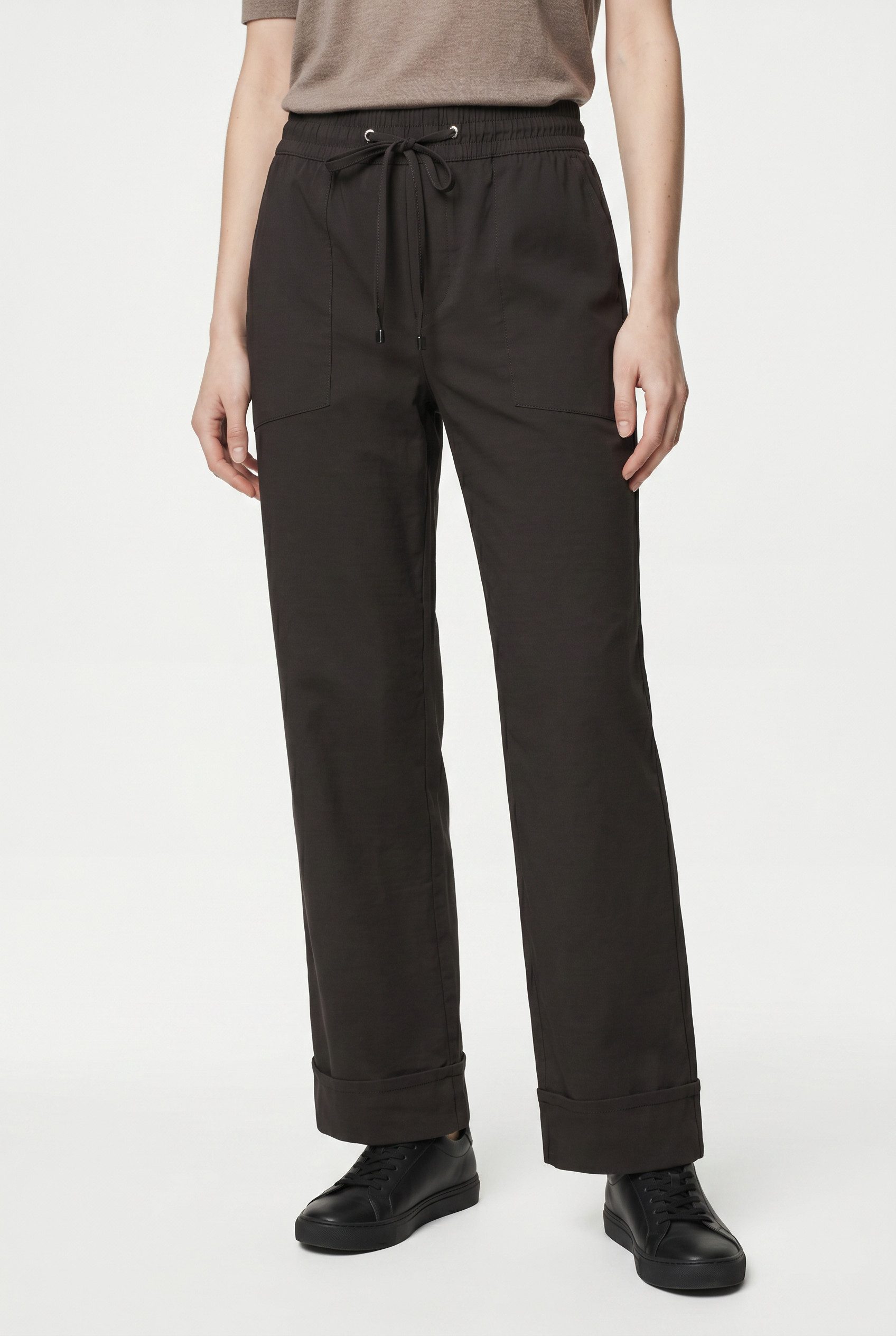 STREET ONE Stoffhose Style Amalia Sommerhose mit elastischem Bund und Tunnelzug