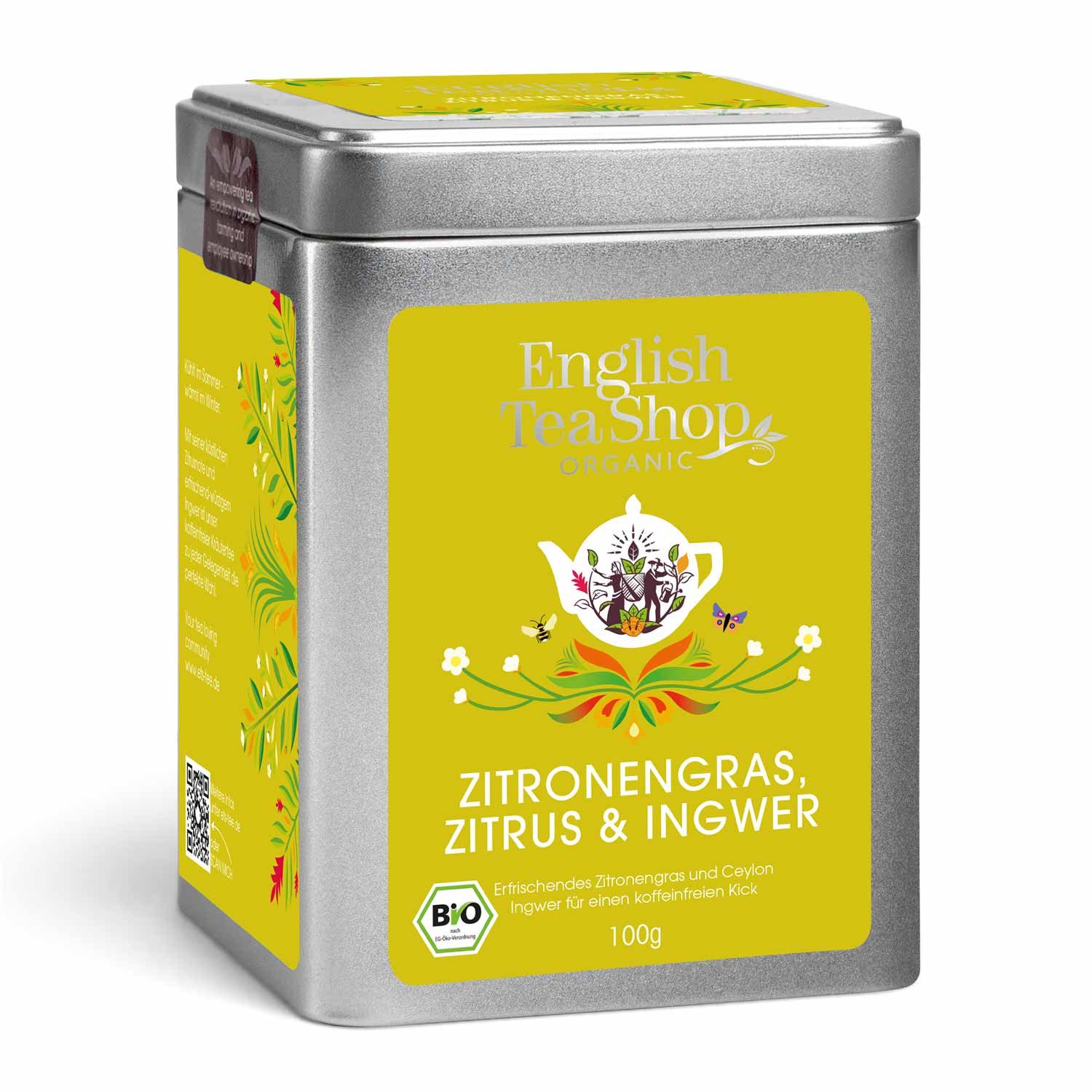 English Tea Shop Tee Lemongras Ingwer und Zitrusfrüchte, BIO, Loser Tee, 100g Dose