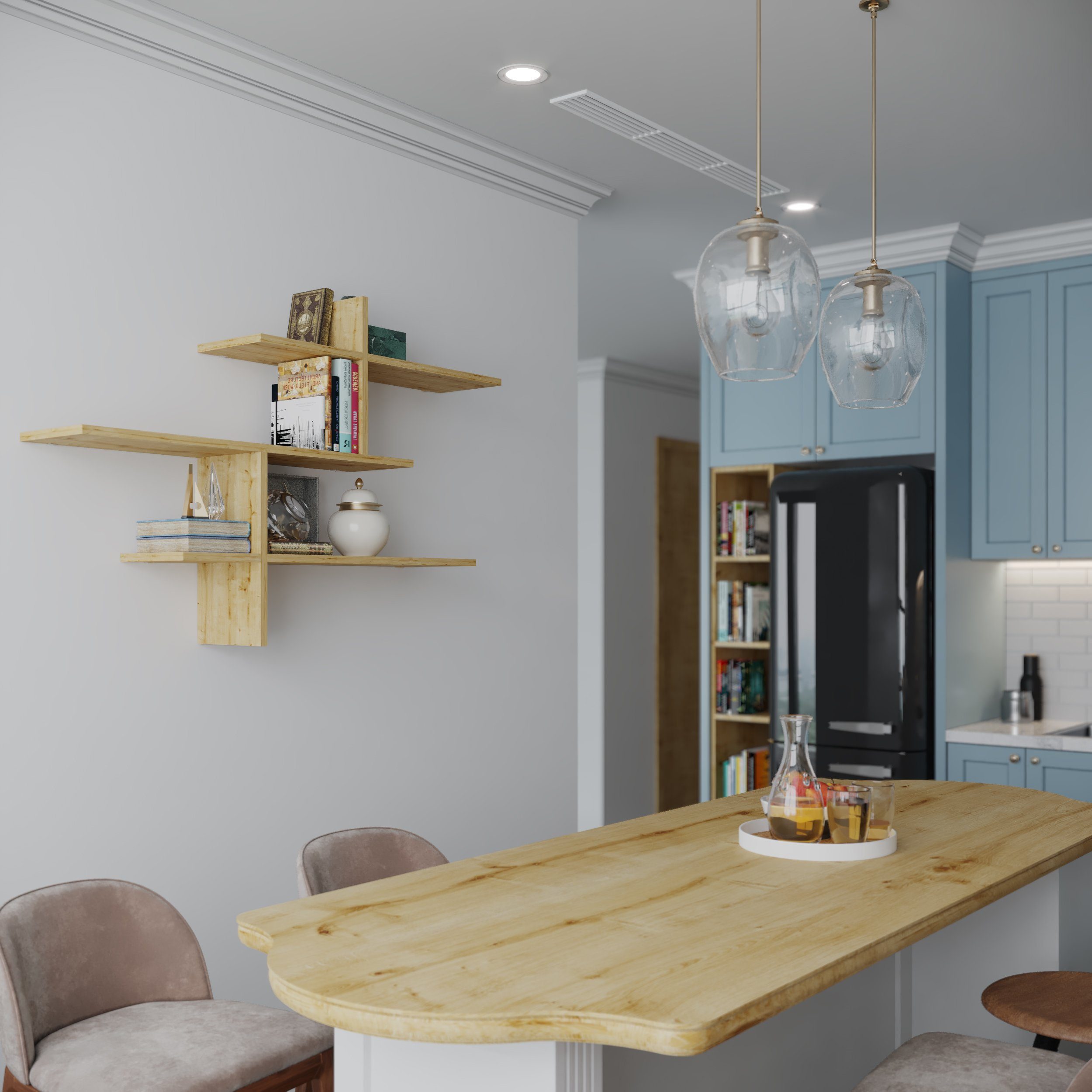 Decortie Wandregal Leo, Modernes Wandregal, Schwimmendes Regal, 22 x 123 x günstig online kaufen