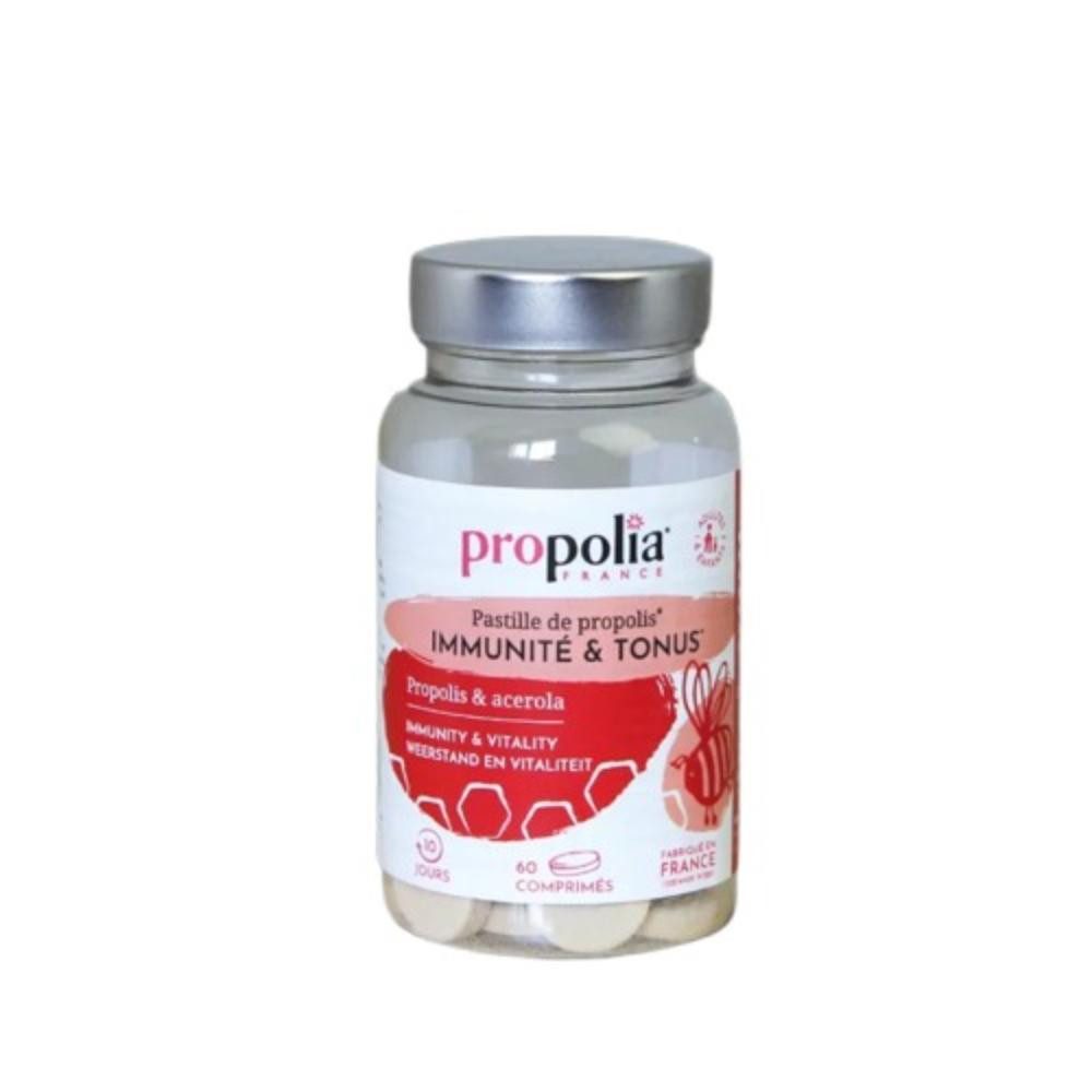 propolia Mundpflegecenter Propolis Halstabletten mit Vitamin C für Hals & Müdigkeit, Zuckerfreie natürliche Halstabletten für schnelle Throat Care