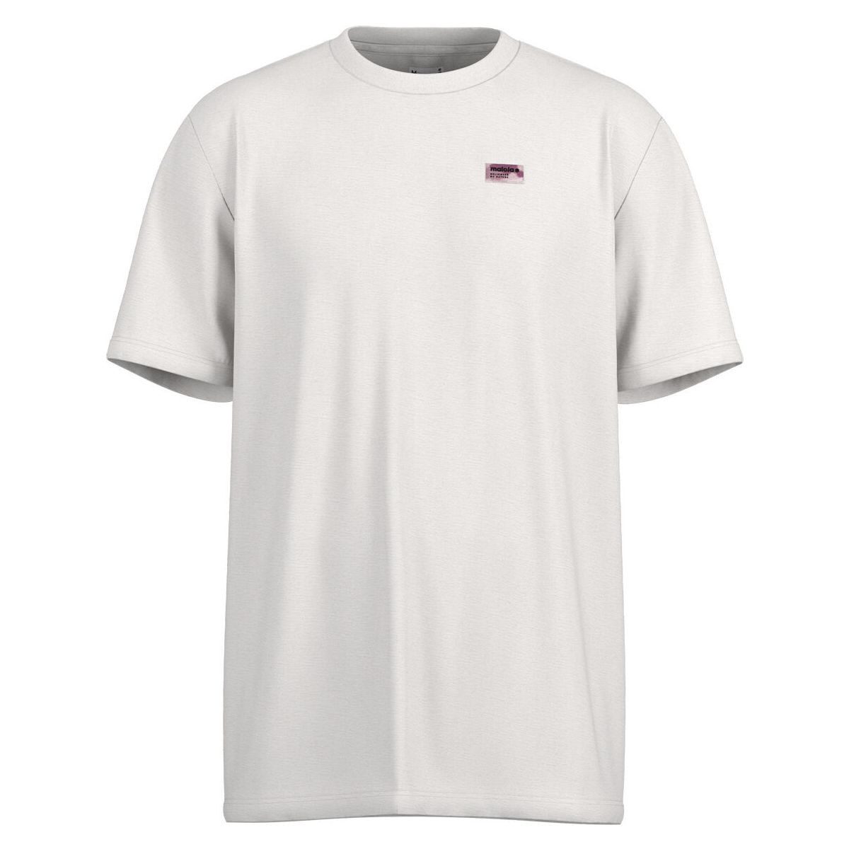 Maloja Kurzarmshirt MotonM. Bio-Baumwoll-T-Shirt im Boxy Fit mit Aquarell-Artwork Rückenprint