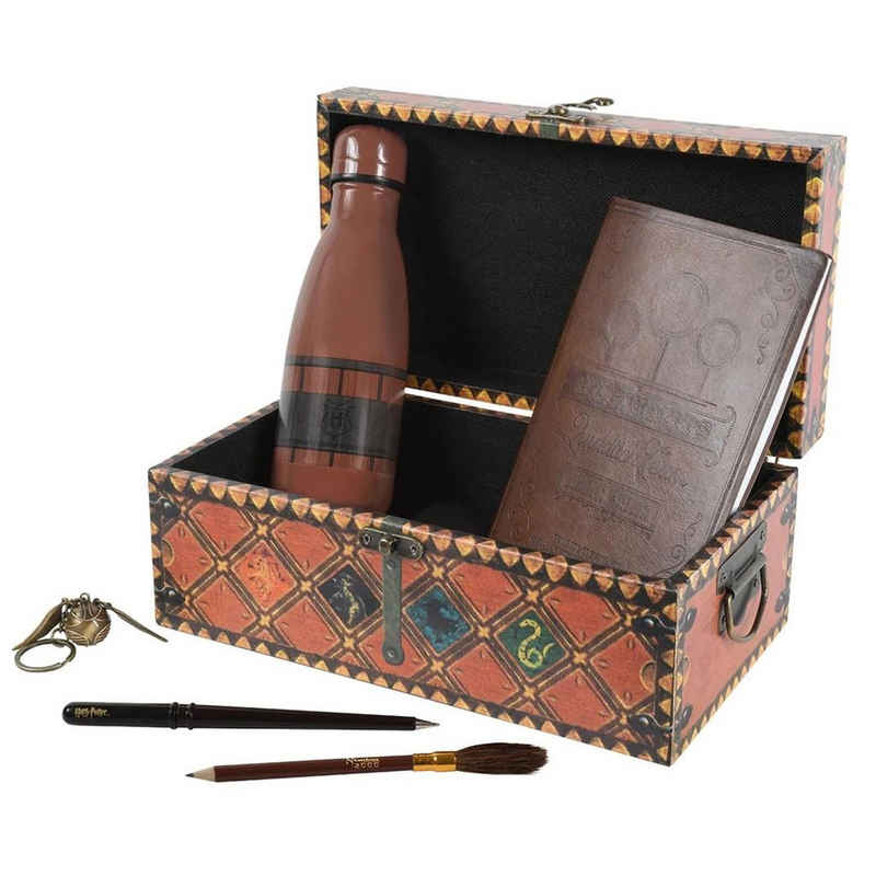 empireposter Aufbewahrungsbox Harry Potter Quidditch Trunk Geschenk Set - 13 x 26 x 17 cm