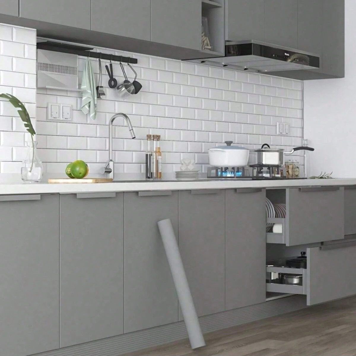 HomeBella Vinyltapete Selbstklebende Tapete abziehbar abwaschbare Wanddekor günstig online kaufen