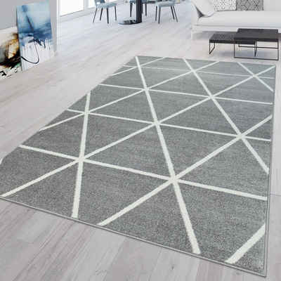 Teppich Wohnzimmer Teppich Kurzflor Wohnzimmerteppich Ethno Design, TT Home, Läufer, Höhe: 16 mm