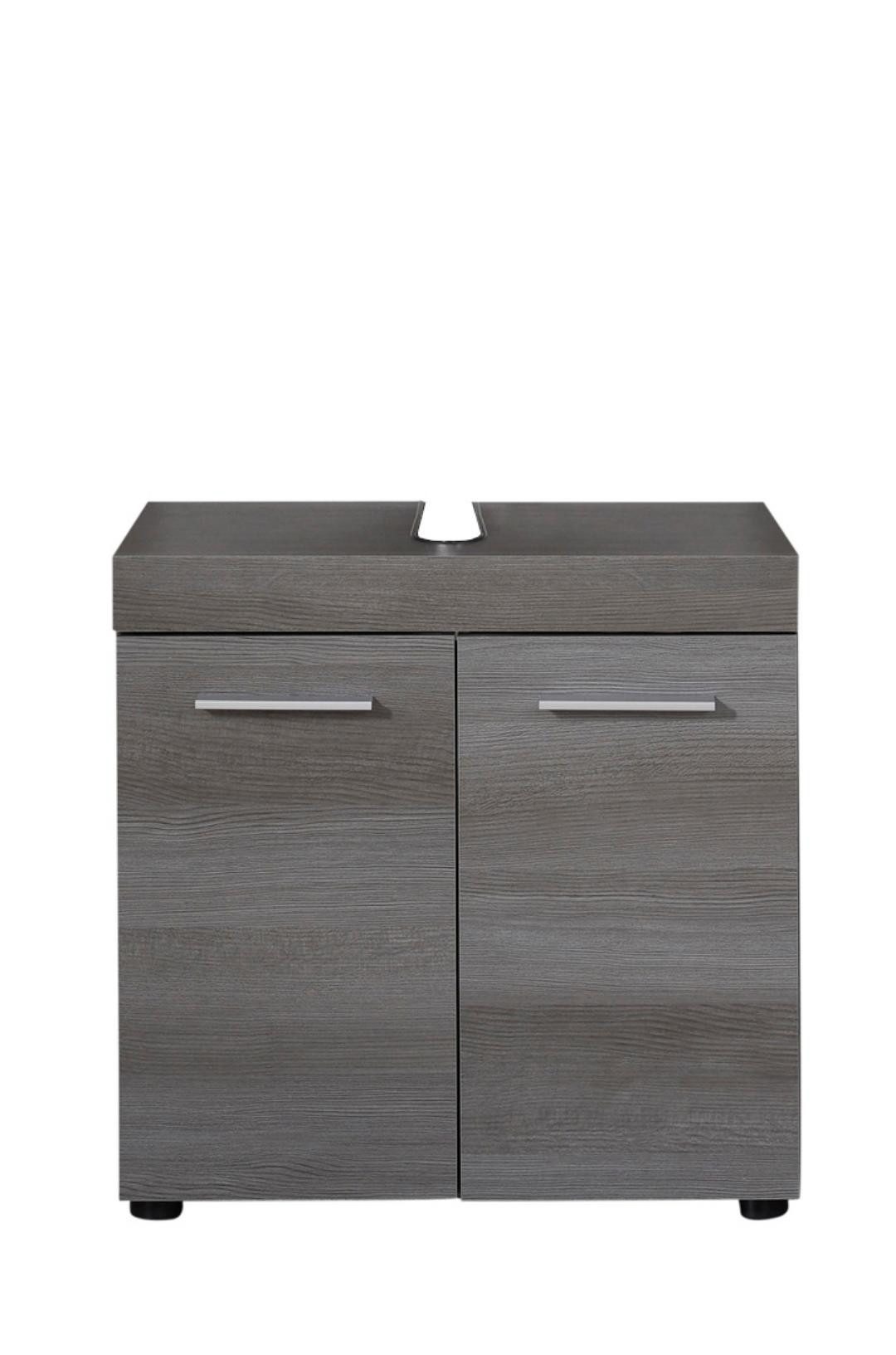 trendteam Waschbeckenschrank RunnerMoon Waschbeckenunterschrank Eiche Dekor.