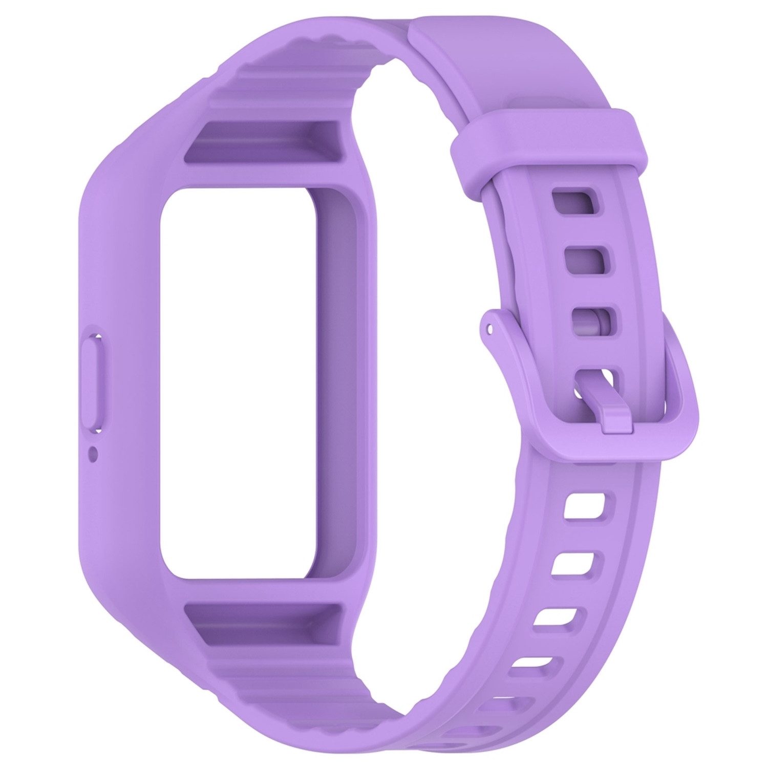 Wigento Smartwatch-Armband Für Samsung Galaxy Fit 3 TPU Ersatz Armband mit integriertem Gehäuse