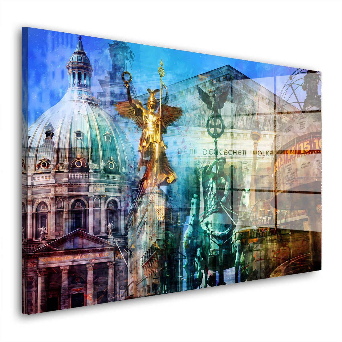 Acrylglasbild Berlin Pop Art Deutschland Acrylglas Wandbild Bild Wanddeko Wohnzimmer