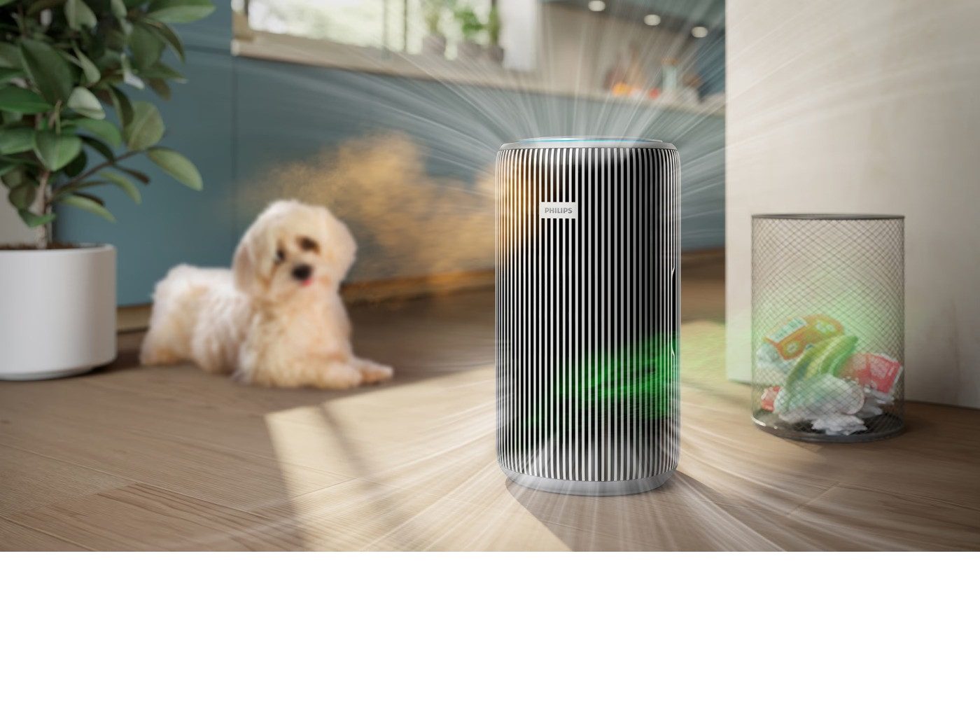 Philips Luftreiniger PureProtect Pro 4200 Series AC4220/12, für 120 m² Räume, HEPA 13, App leise, CADR 600m³/h
