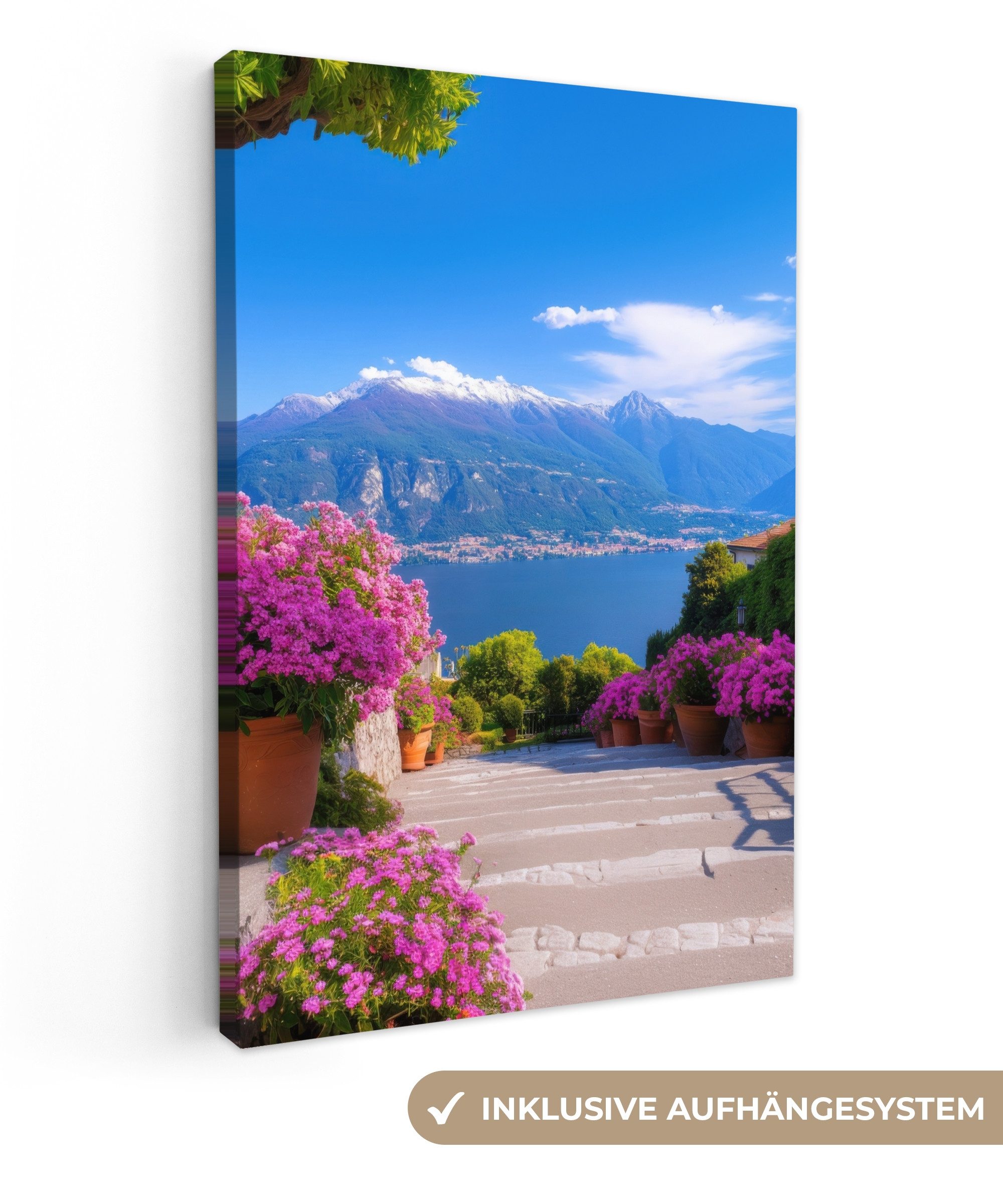OneMillionCanvasses® Leinwandbild Comer See - Italien günstig online kaufen