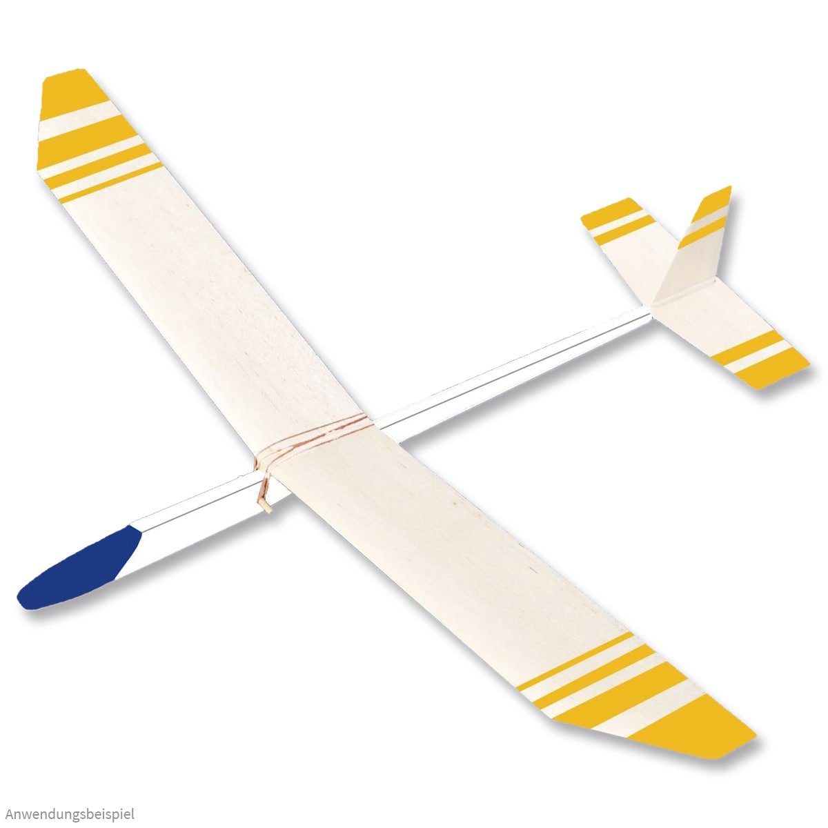 matches21 HOME & HOBBY Segelflieger 68 cm Bausatz Kinder ab 11 Holzbaukasten
