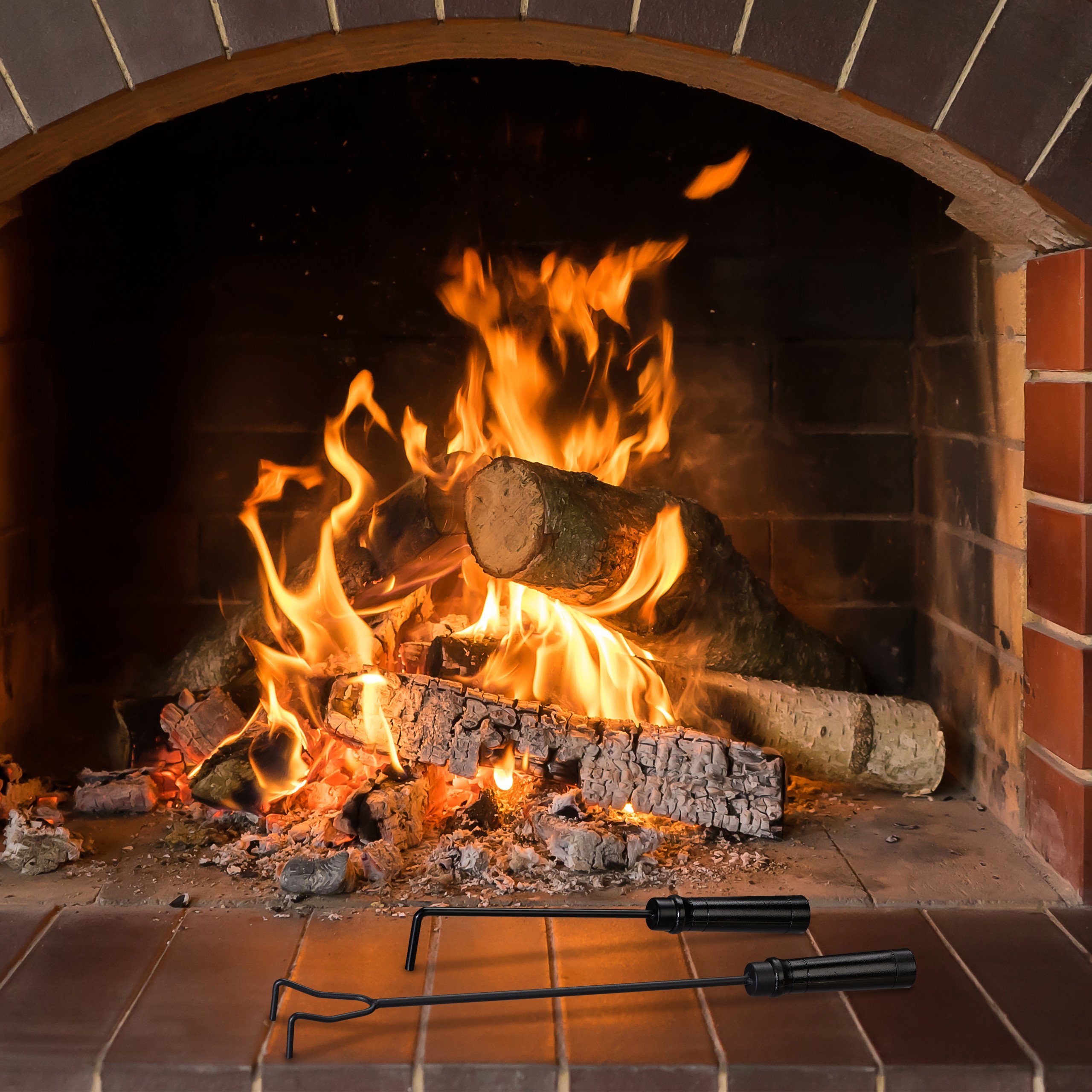 relaxdays Kamingarnitur Schürhaken 2er Set günstig online kaufen