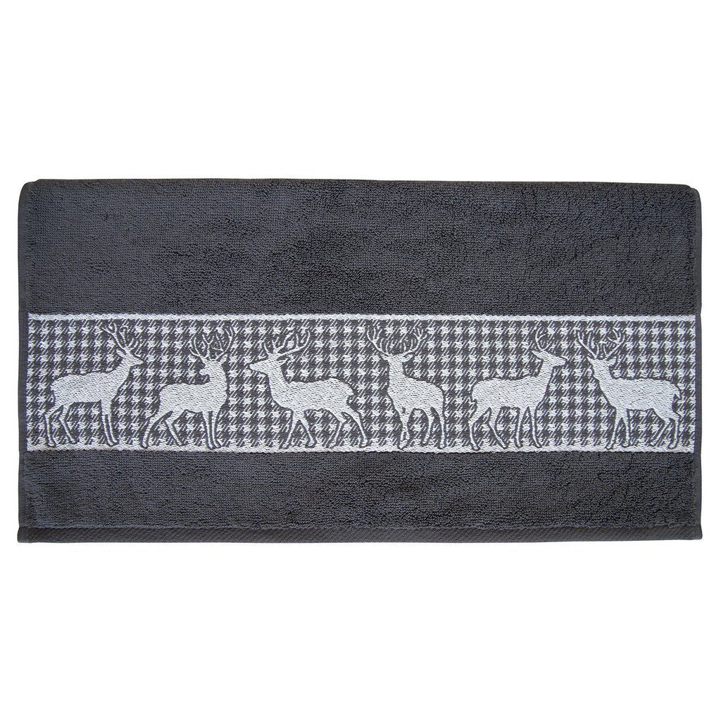 Dyckhoff Gästehandtuch Dyckhoff Gästetuch 'Hirschparade' 30 x 50 cm günstig online kaufen