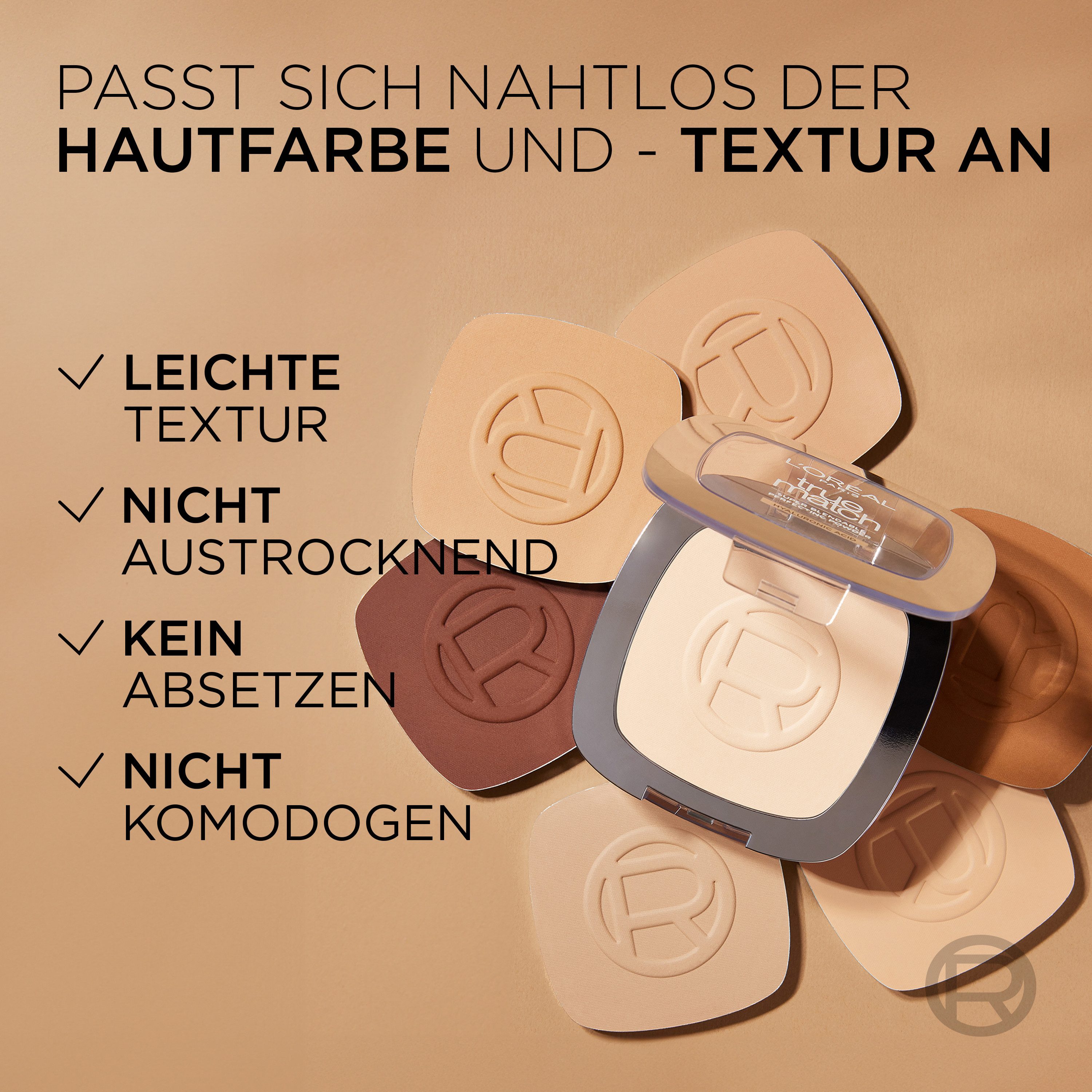 L'ORÉAL PARIS Puder TRUE MATCH POWDER, mattes Finish, flexible Deckkraft – Bild 4 von 5