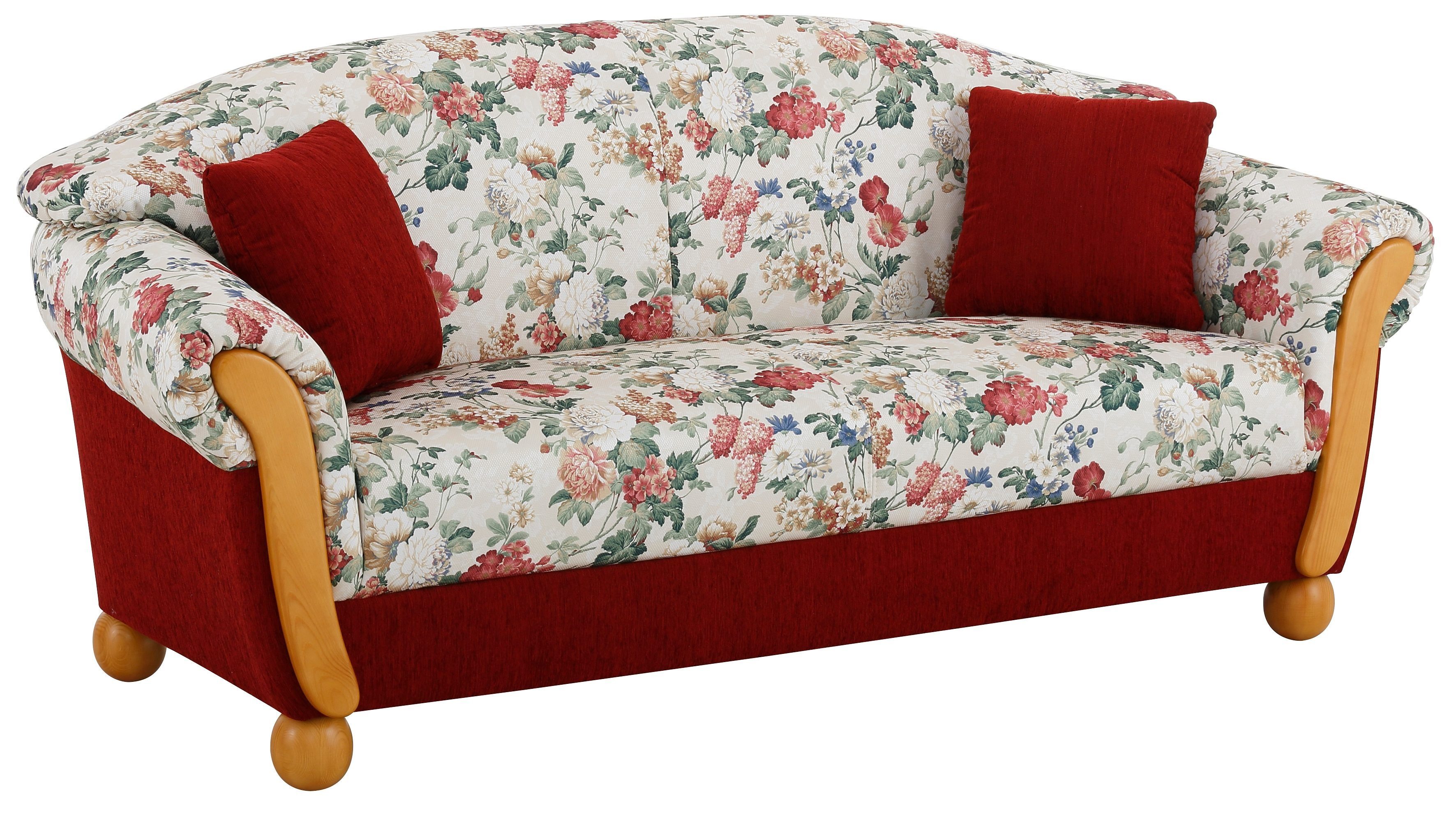 Home affaire 3-Sitzer Milano, bequemes Sofa mit geschwungenen Armlehnen, La günstig online kaufen