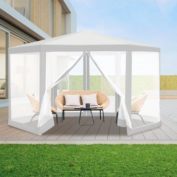 Randaco Fensterschutzgitter Pavillon mit Moskitonetz Fliegennetz Insektenschutz-Vorhang 2x2x2m