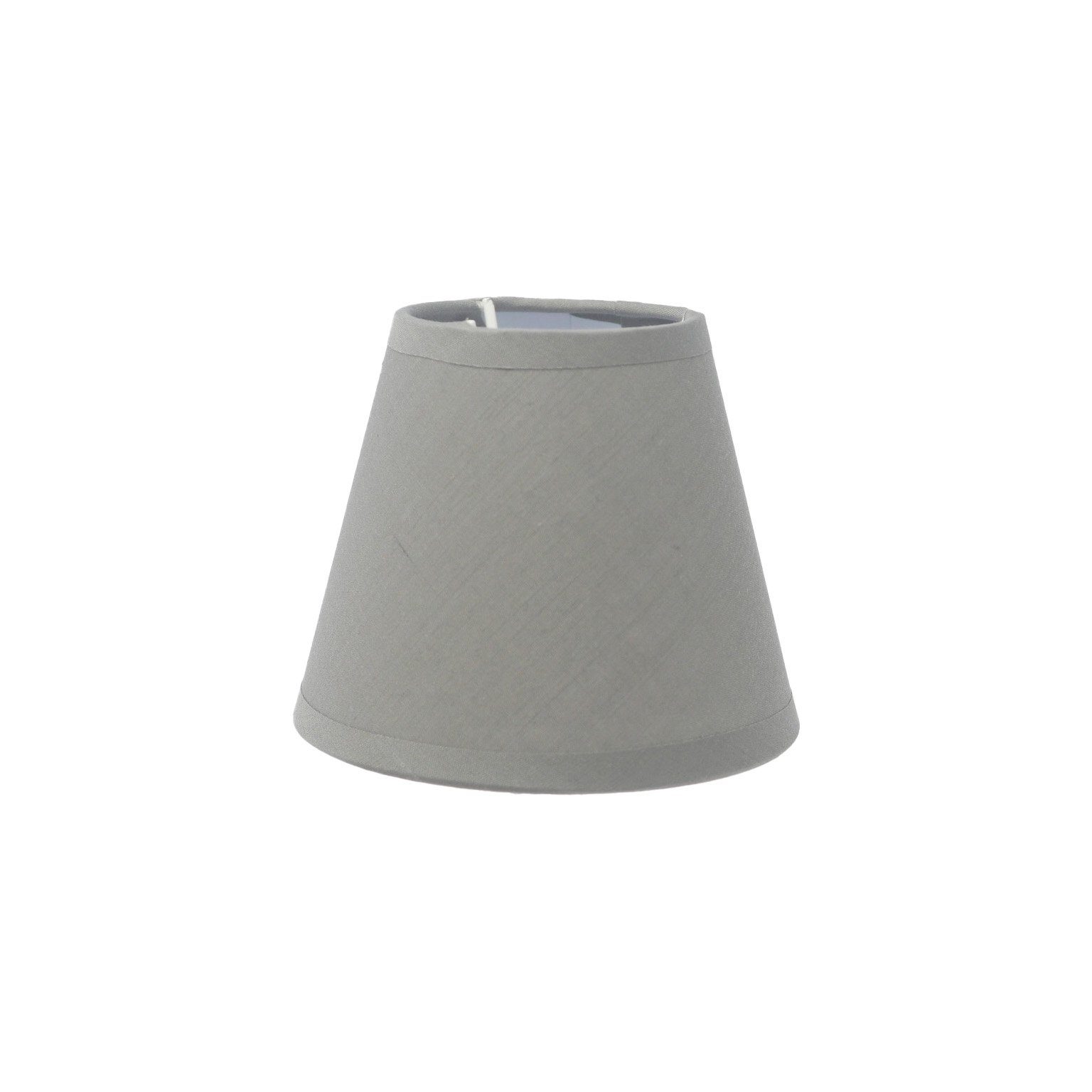 B&S Lampenschirm Mini Lampemschirm grau H 10,5 x Ø 12 cm für E14 Standardfassungen