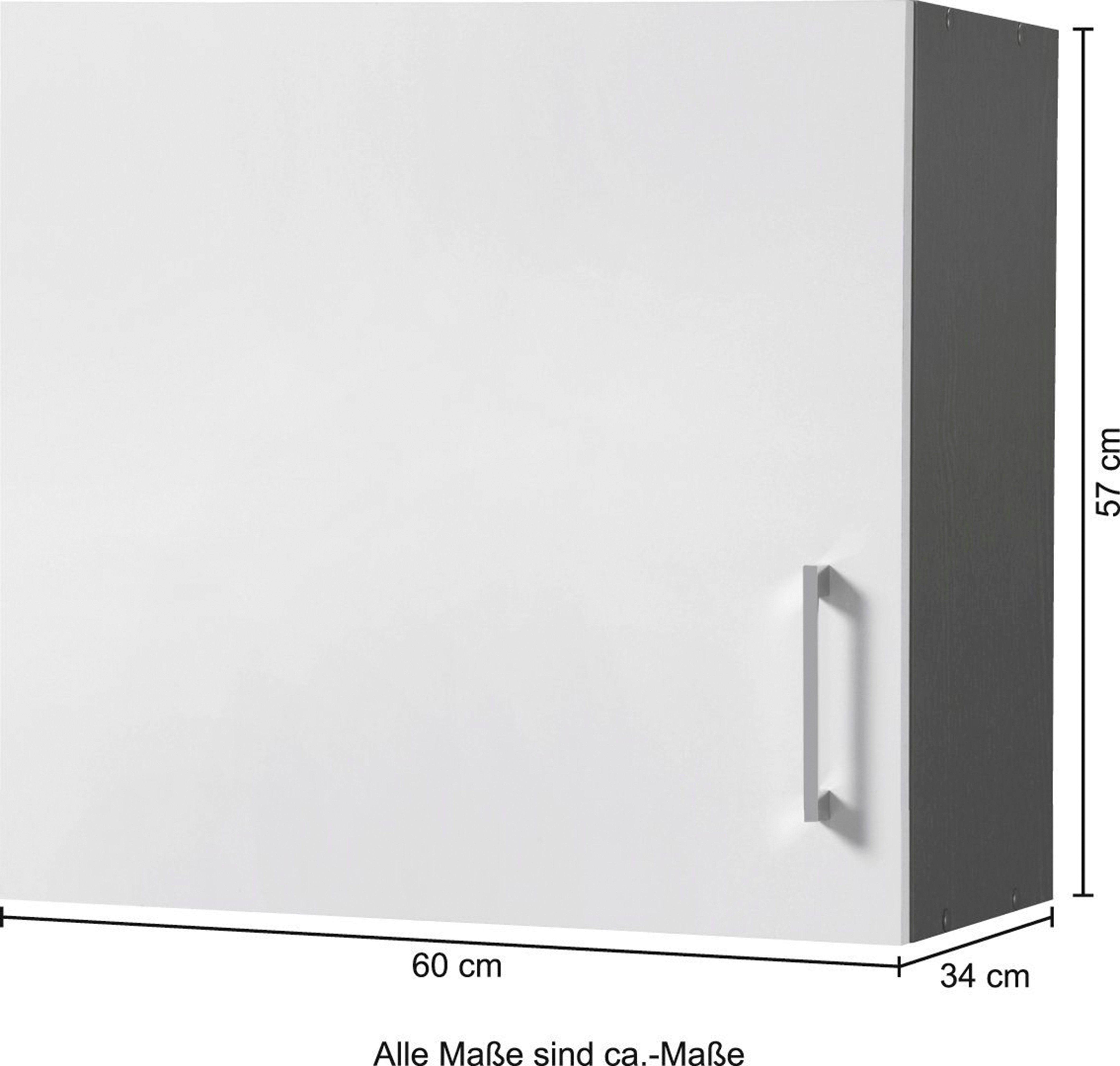 Breite Paris cm Hängeschrank MÖBEL weiß/weiß 60 HELD