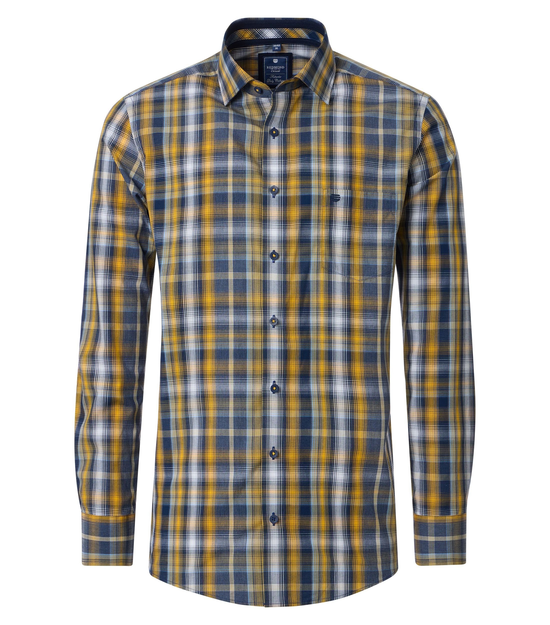Redmond Langarmhemd kariert Modern Fit