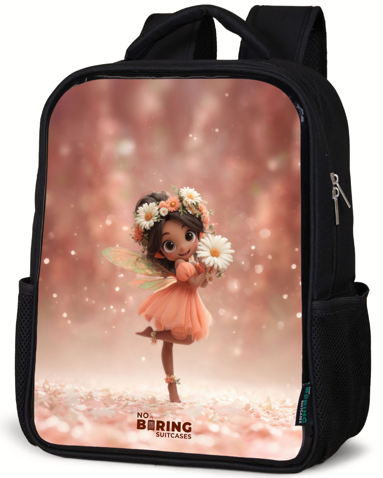 Rucksack Fee mit Gänseblümchen