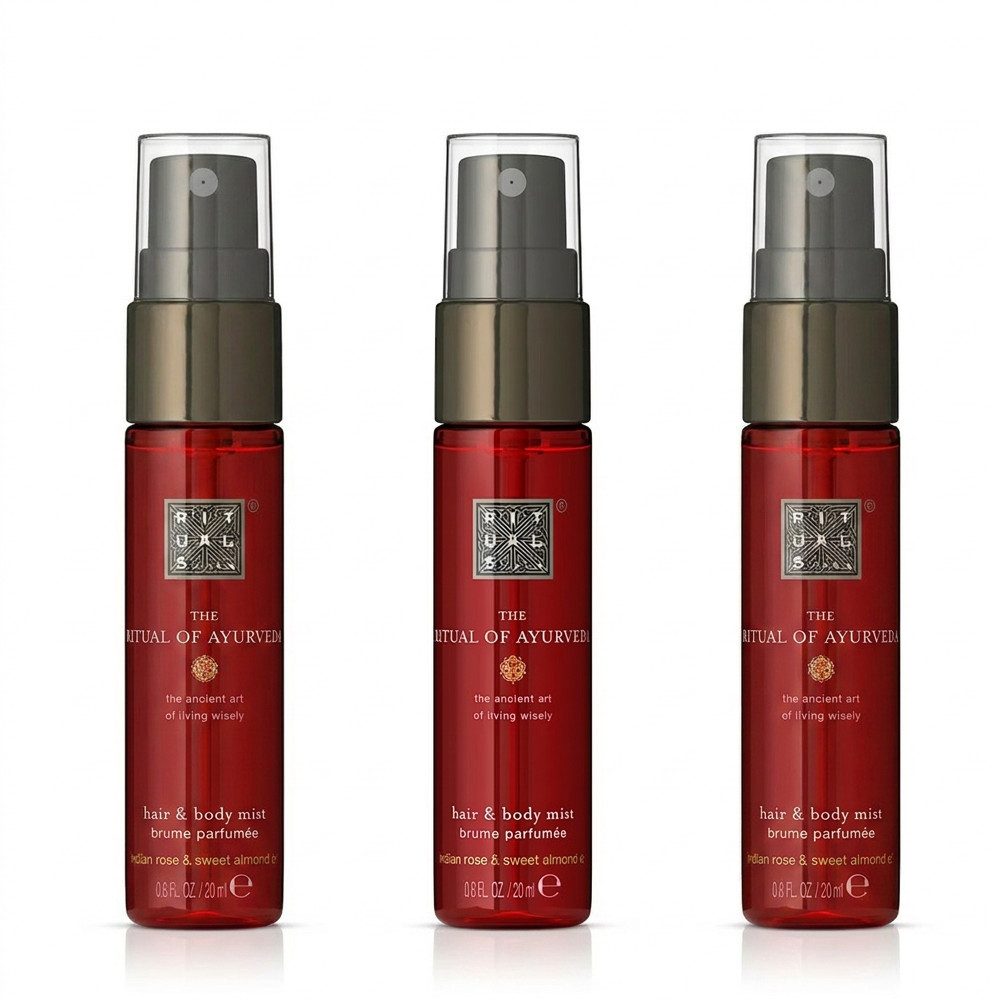 Rituals Gesichts- und Körperspray Rituals The Ritual Of Ayurveda Hair Body Mist 3er Set, Vorteilspack mit drei Hair & Body Mists