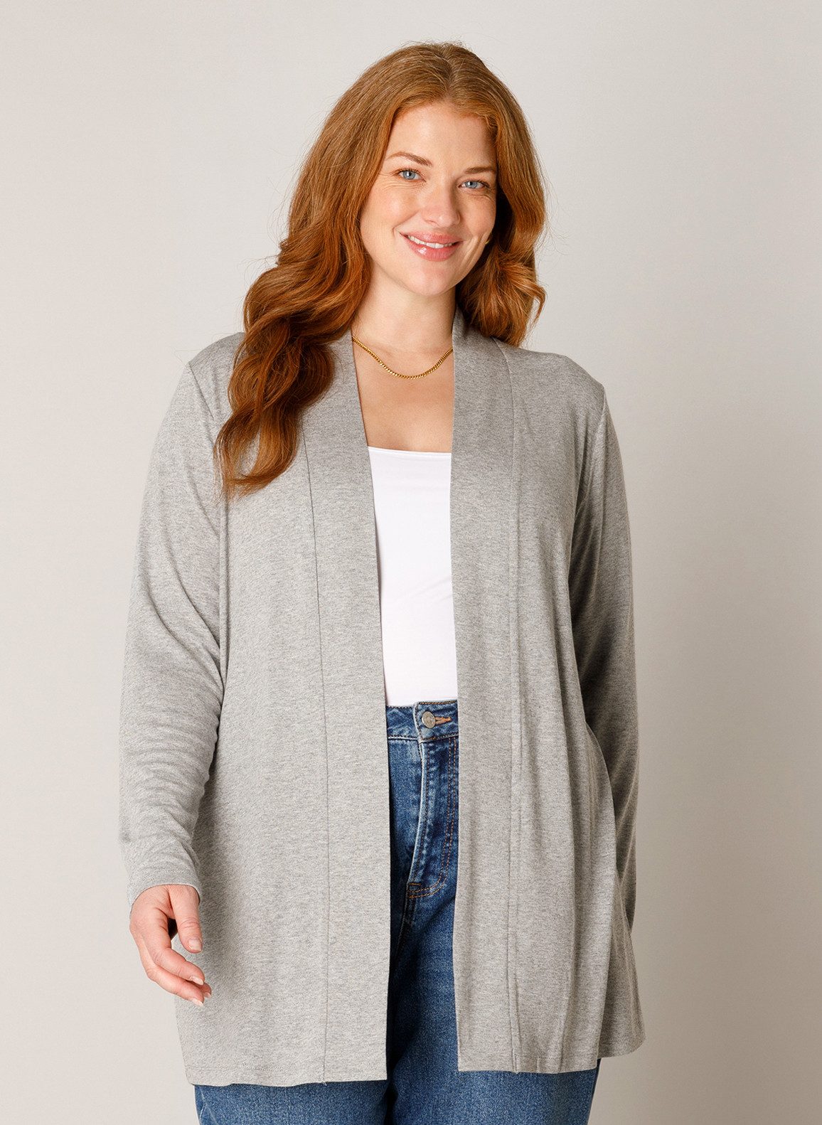 Base Level Curvy Strickjacke Große Größen