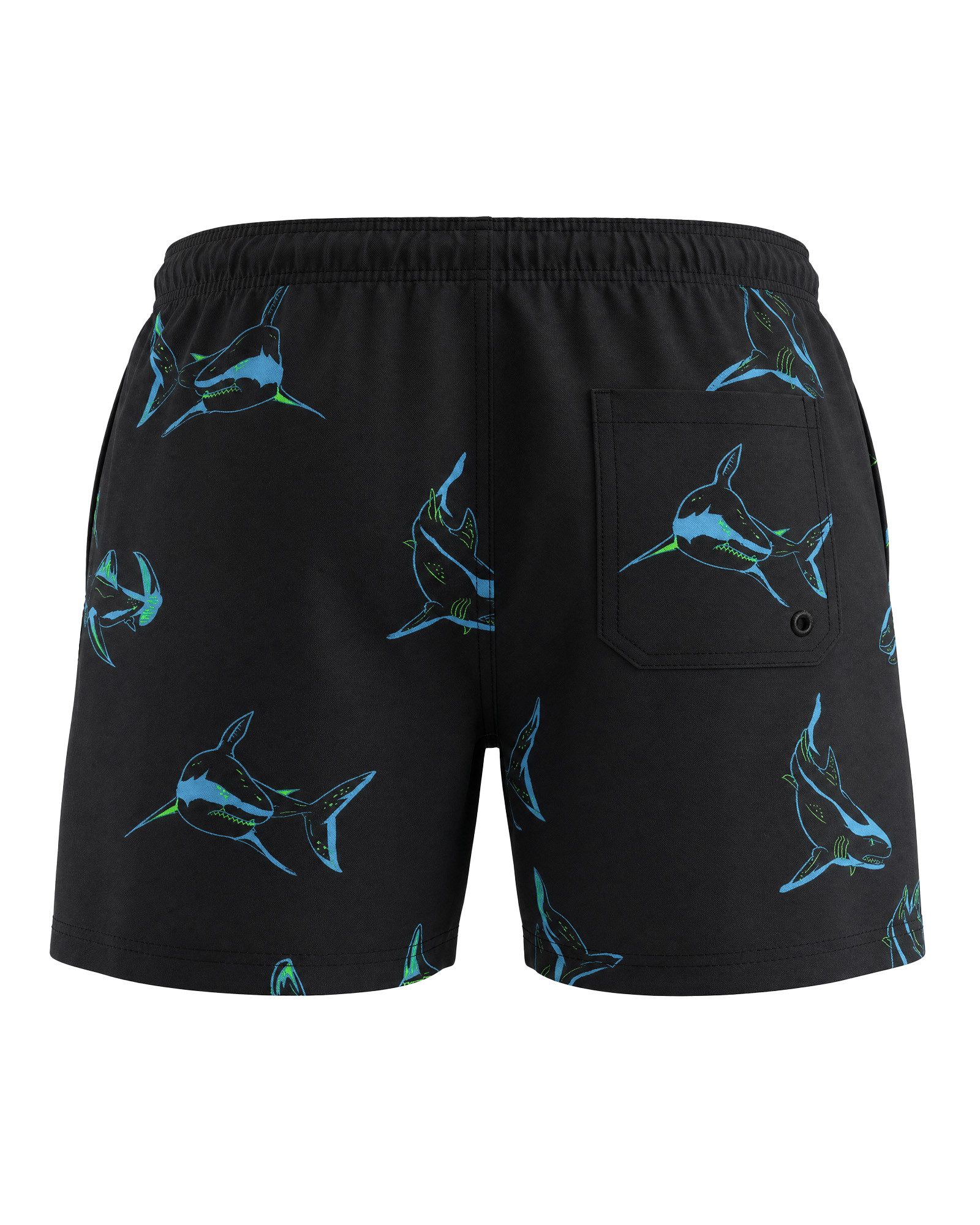 MaaMgic Badehose Shorts Jungen 2-in-1 mit verstellbarem Kordelzug (1-St) Stretch Schwimmshorts mit Innenfutter für Strand und Schwimmbad – Bild 2 von 5