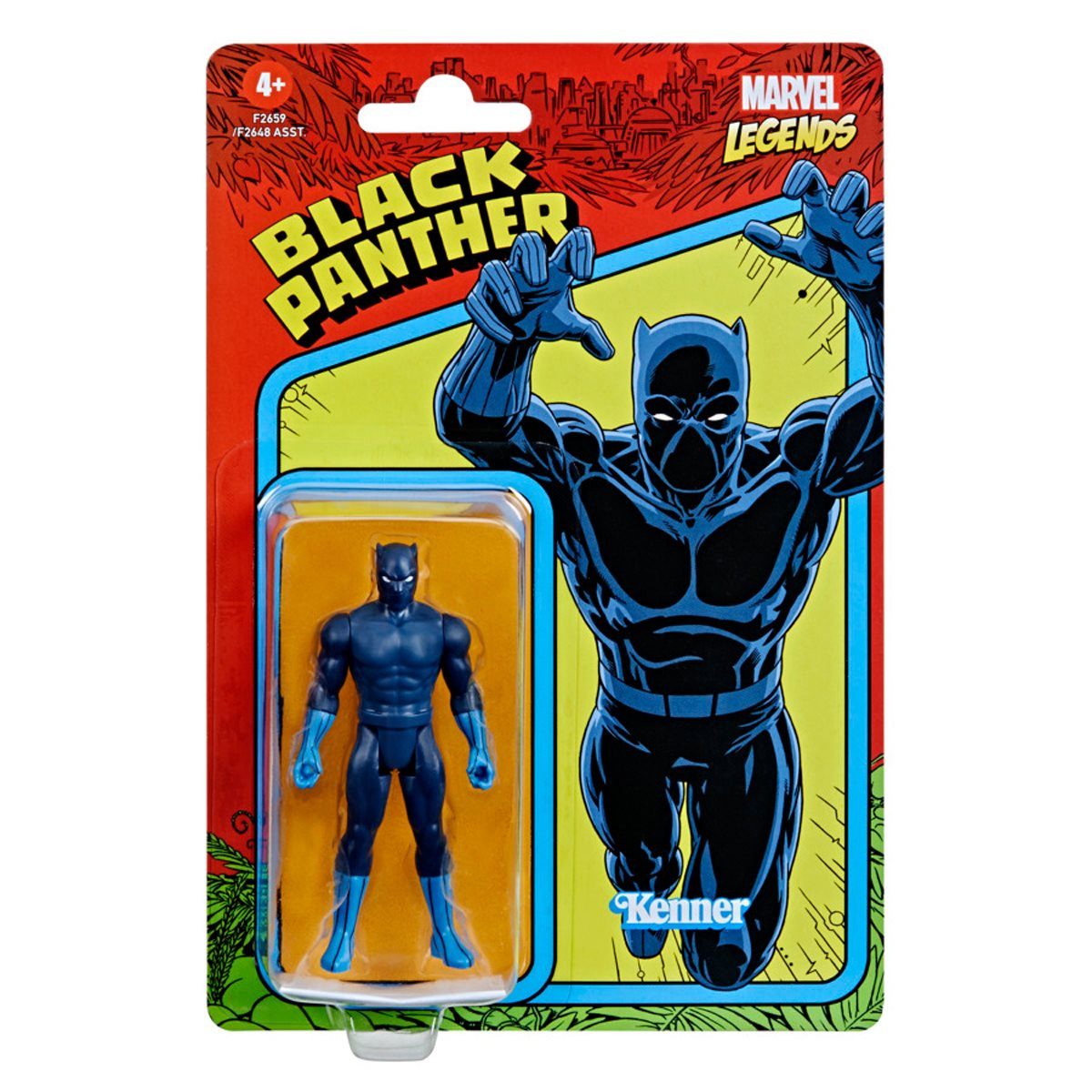 Hasbro Actionfigur Marvel Legends Retro 375 Collection Black Panther Actionfigur