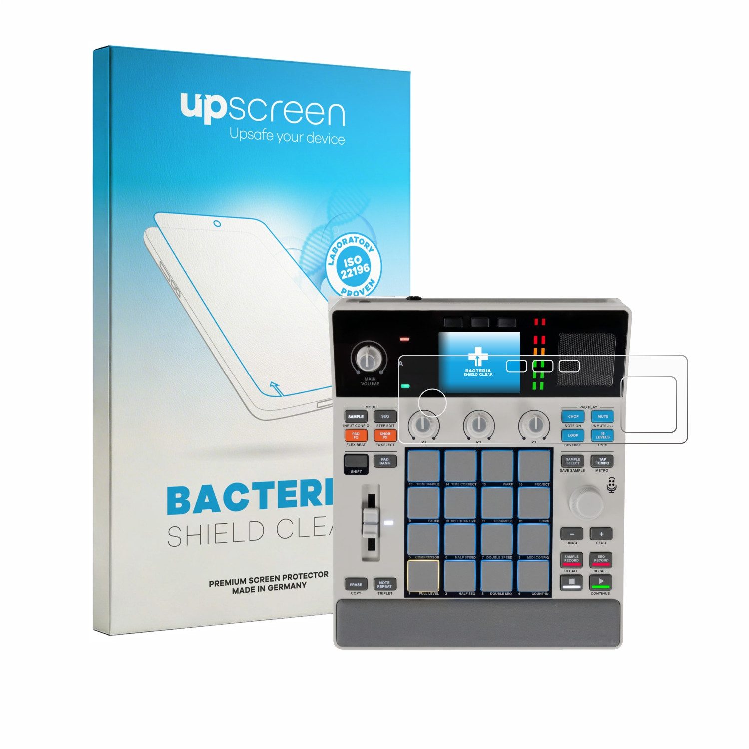 upscreen Displayschutzfolie Schutzfolie für Akai MPC Sample, Displayschutz Schutz Folie Klar antibakteriell