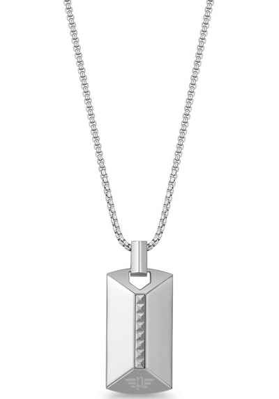 Police Kette mit Anhänger GEOMETRIC METAL, PEAGN0001403, mit Zirkonia (synth)