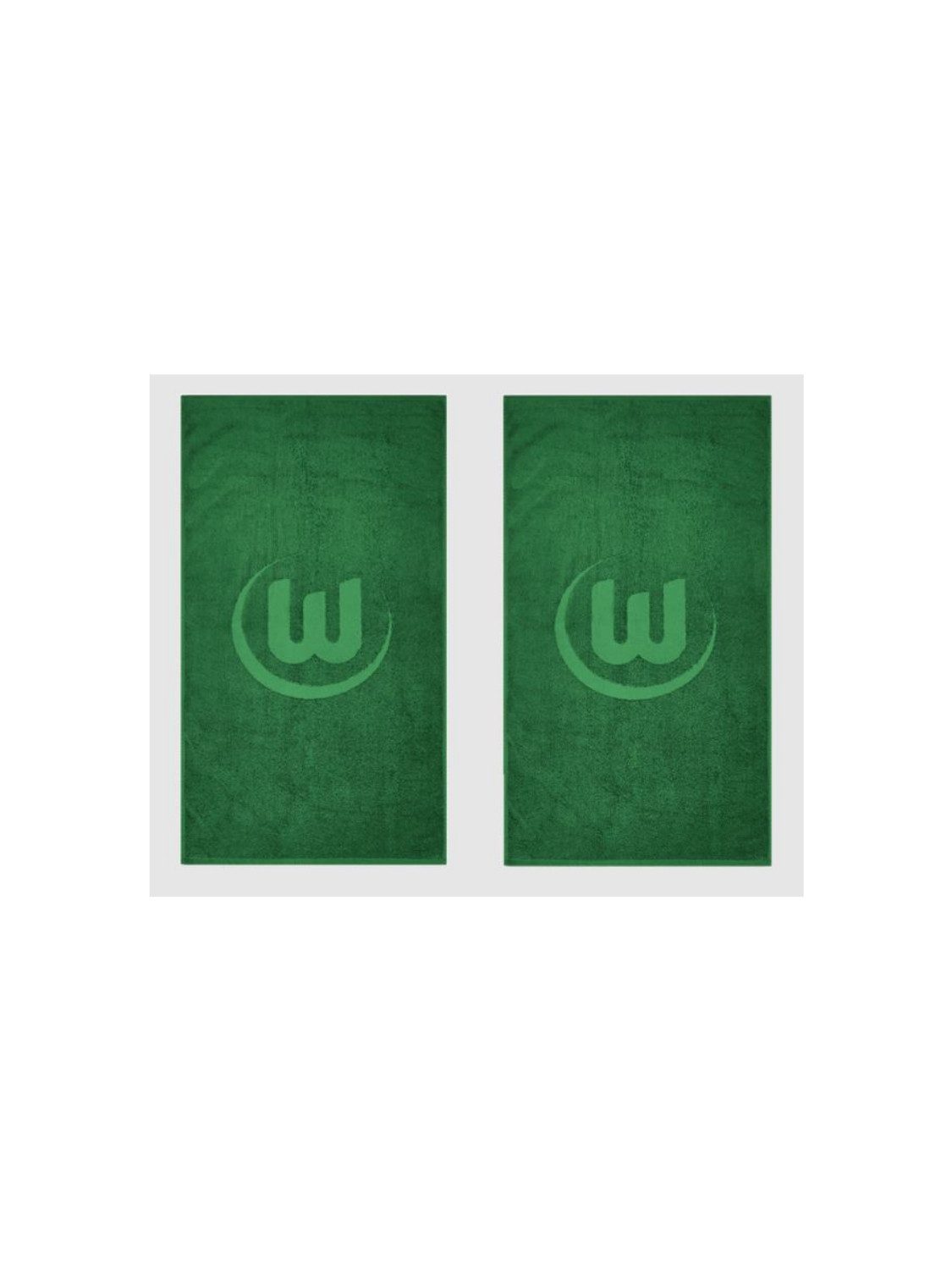 VfL Wolfsburg Handtuch VfL Wolfsburg Gästehandtuch 2erSet Logo Dunkelgrün