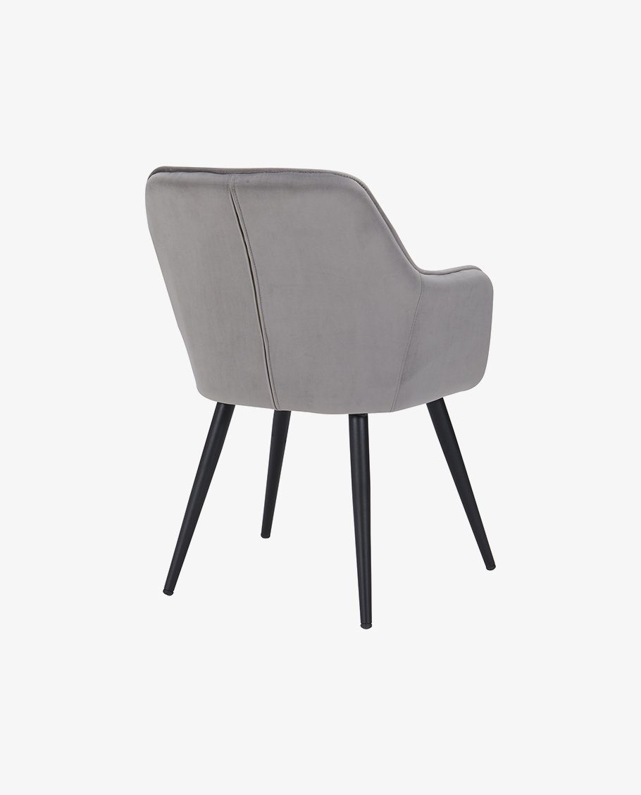 Esszimmerstuhl Stoff Sessel mit Metallbeine Lederoptik Esszimmerstuhl, Duhome Samt Armstuhl oder Stoff