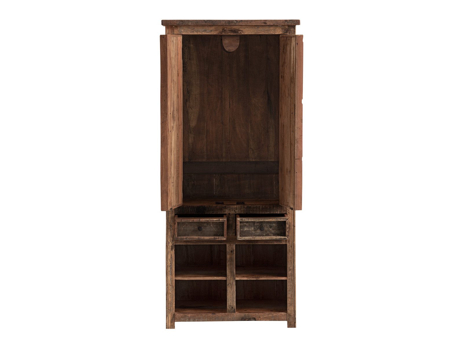 massivum Kleiderschrank Sumatra, Dielenschrank Altholz Chalet Style (1-St)