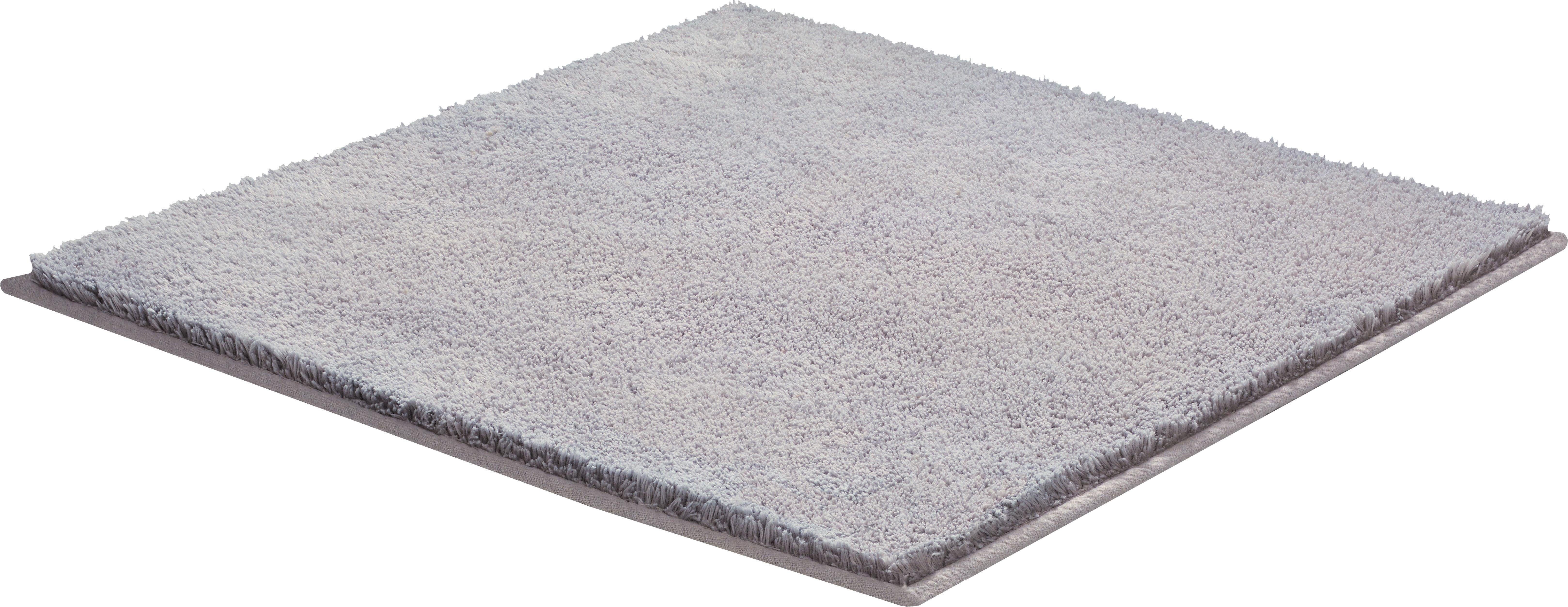 Grund Badematte Marla, Höhe 14 mm, rutschhemmend beschichtet, fußbodenheizungsgeeignet, Baumwolle, quadratisch, Uni Farben, besonders feiner, flauschiger Flor