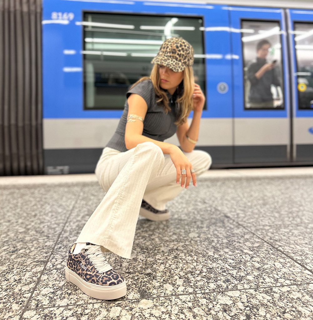 Softclox SNEAKER Low top Leo taupe Stiefelette